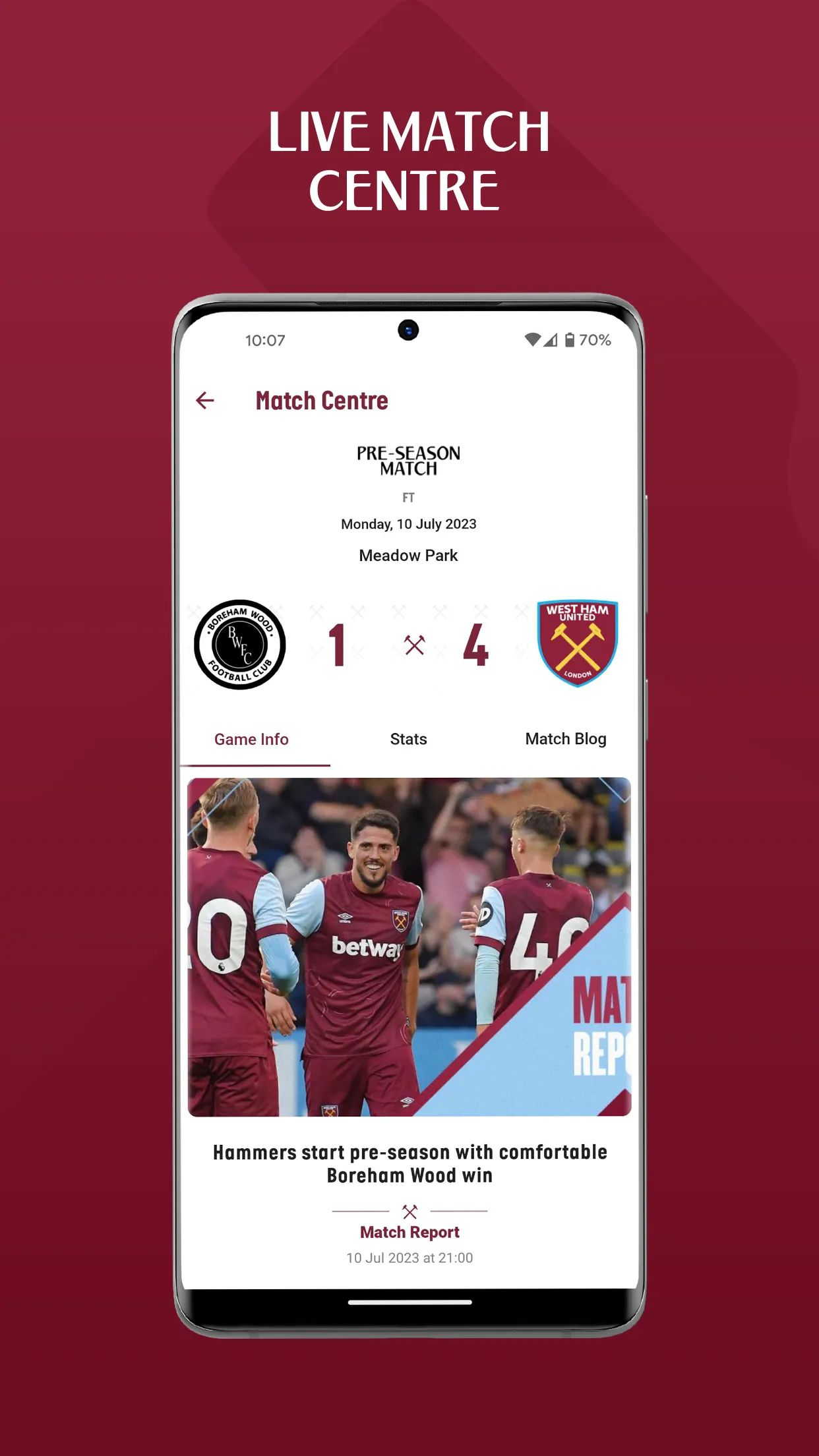 West Ham United | Indus Appstore | Screenshot