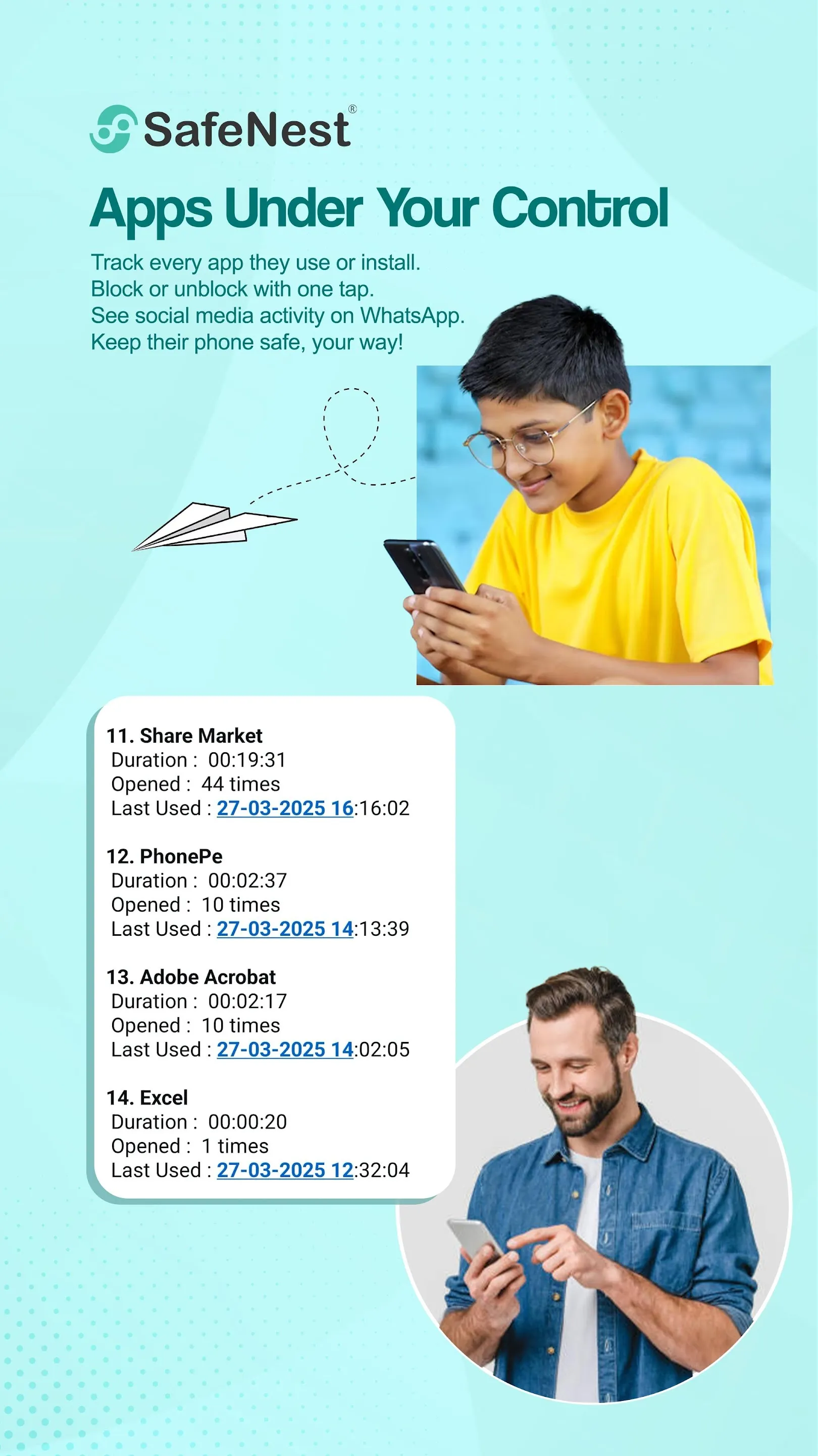 SafeNest: Parental Control | Indus Appstore | Screenshot