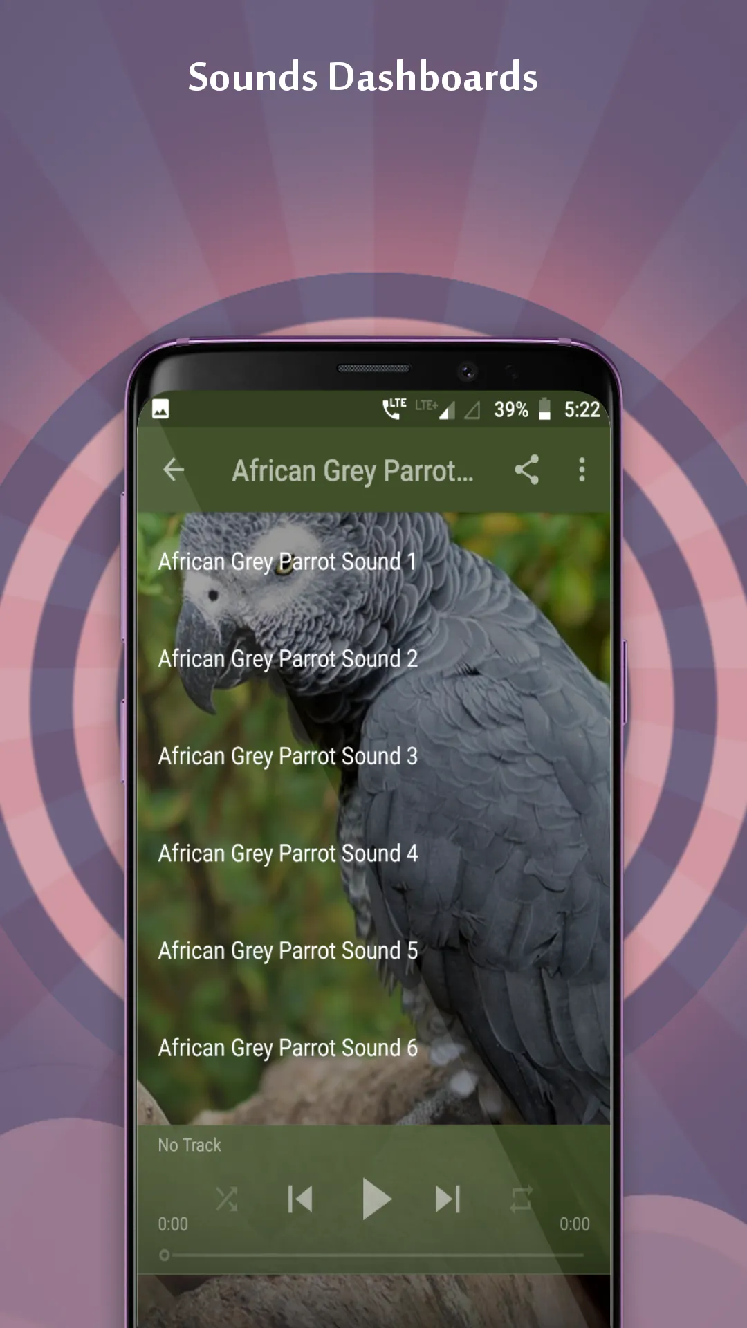 African Grey Parrot Sounds | Indus Appstore | Screenshot