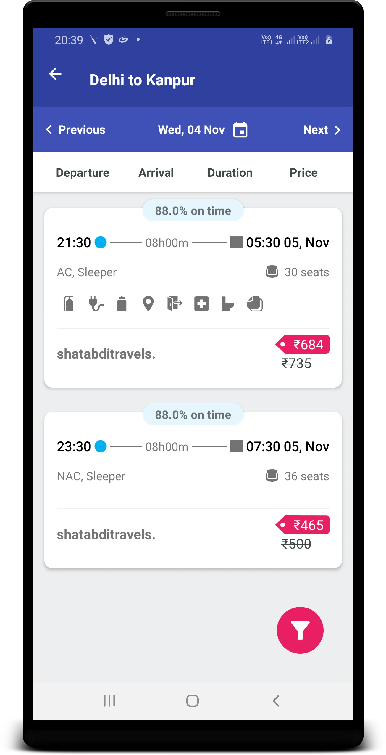 Shatabdi travels | Indus Appstore | Screenshot