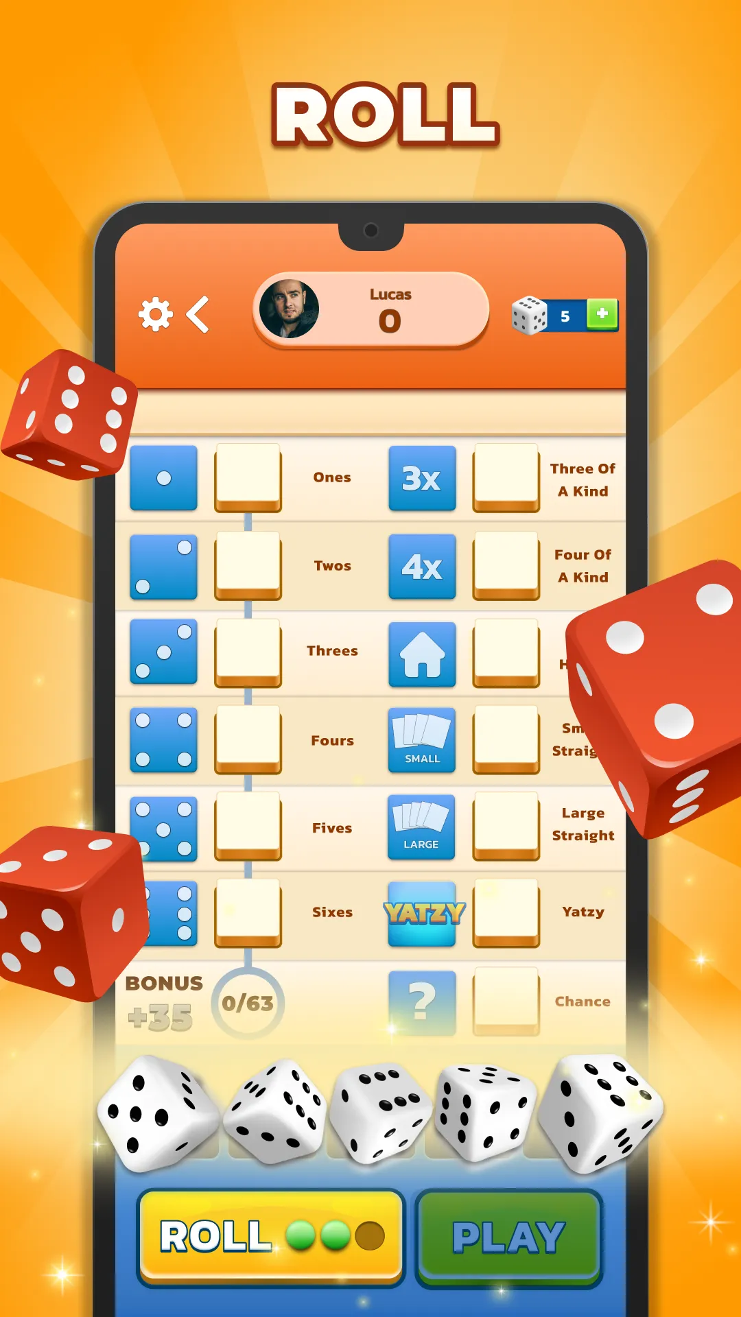 Yatzy - Fun Classic Dice Game | Indus Appstore | Screenshot