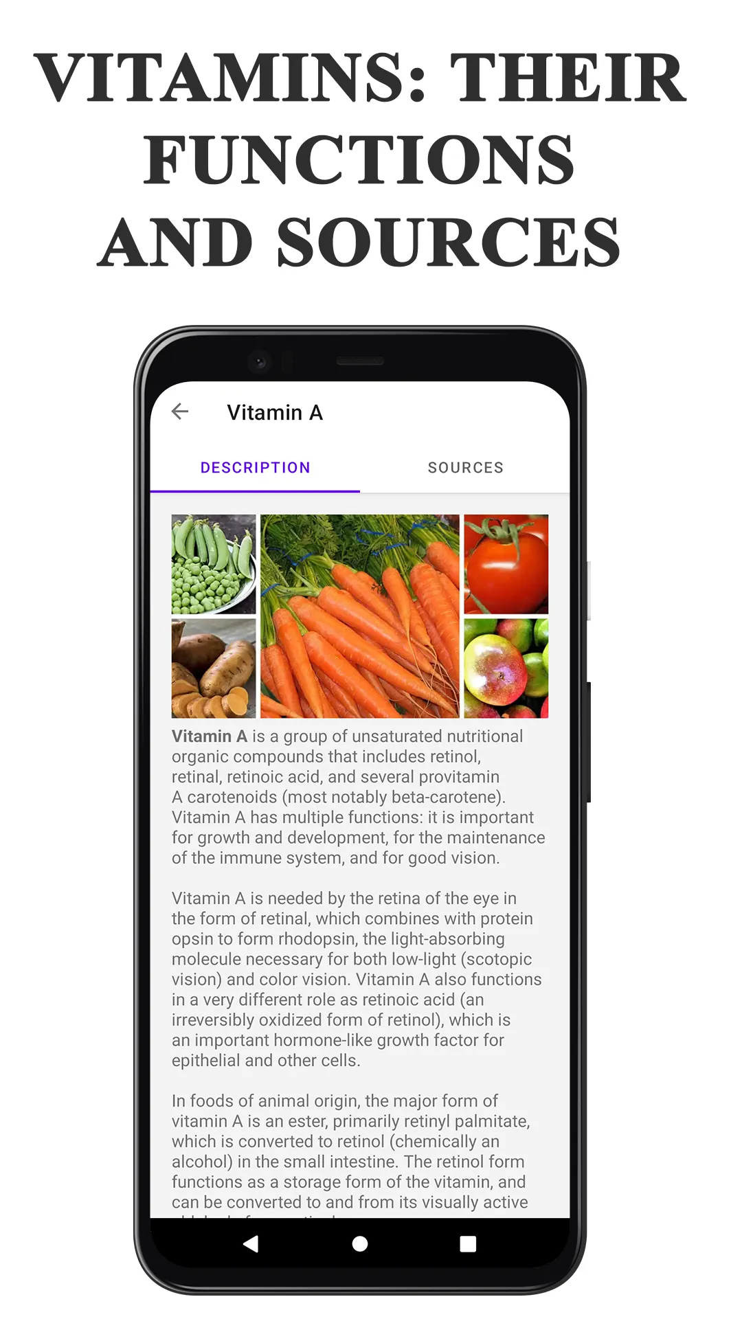 Vitamins: Sources, Health Tips | Indus Appstore | Screenshot