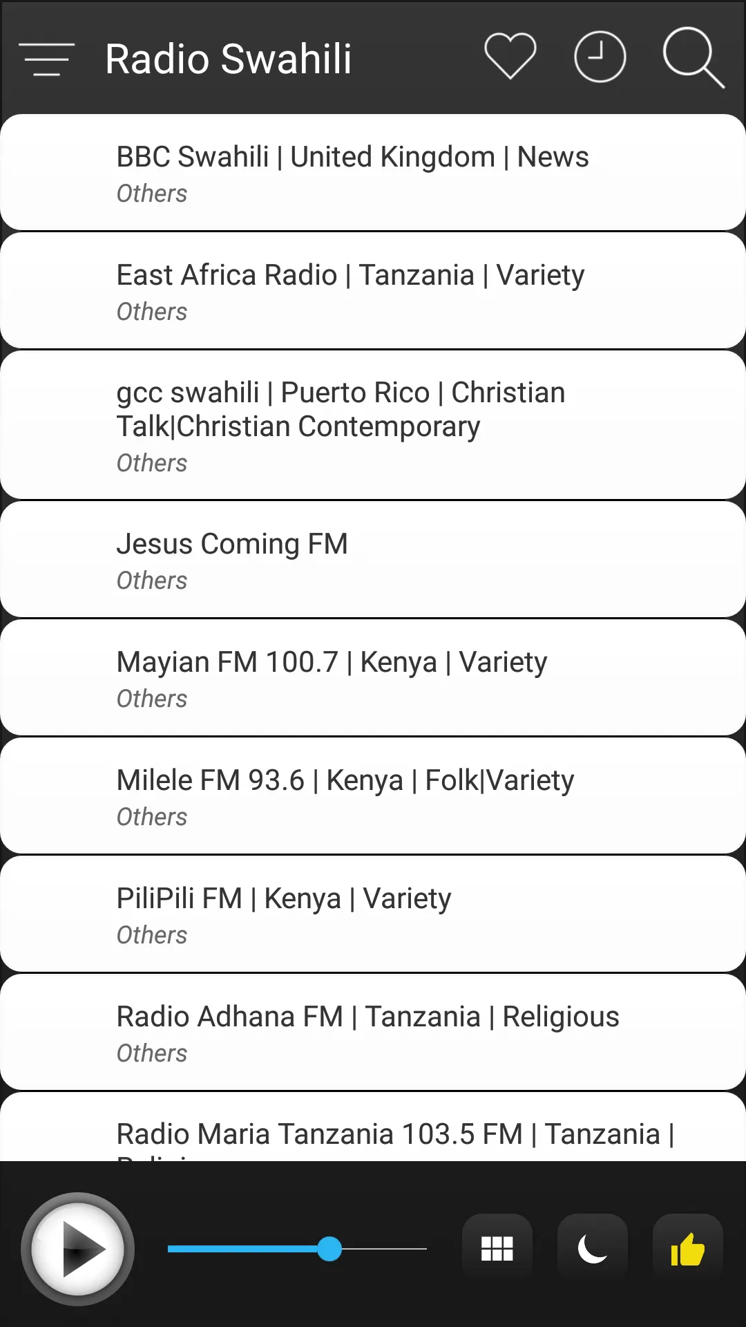 Swahili Radio FM AM Music | Indus Appstore | Screenshot