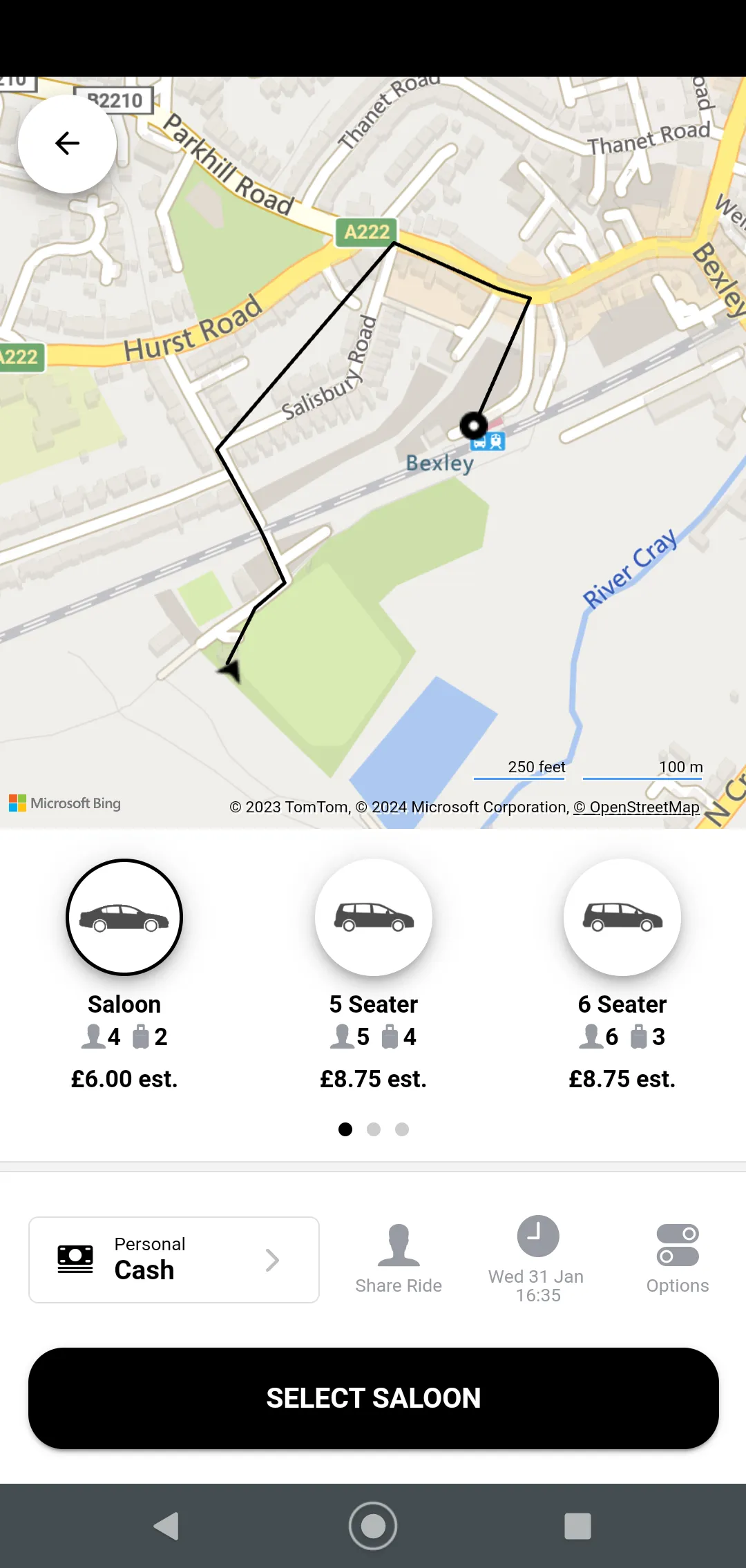 Sherbets Minicabs Bexley | Indus Appstore | Screenshot