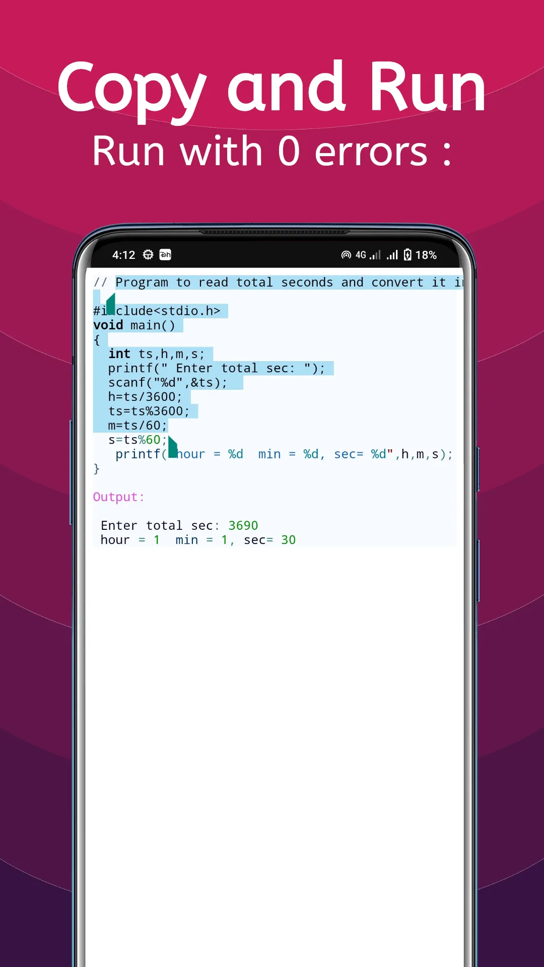 C Programming ( C Programs ) | Indus Appstore | Screenshot