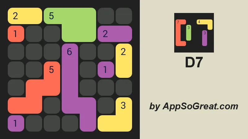 D7: pack the colored Dominoes | Indus Appstore | Screenshot