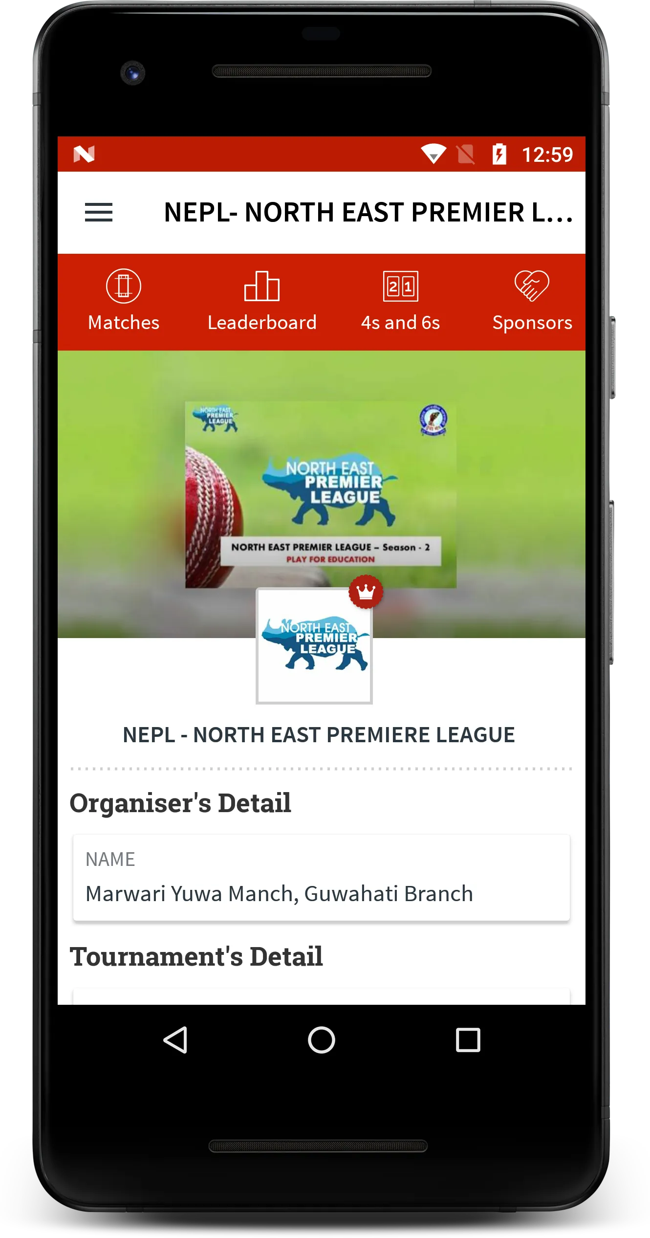 NEPL- NORTH EAST PREMIER LEAGU | Indus Appstore | Screenshot