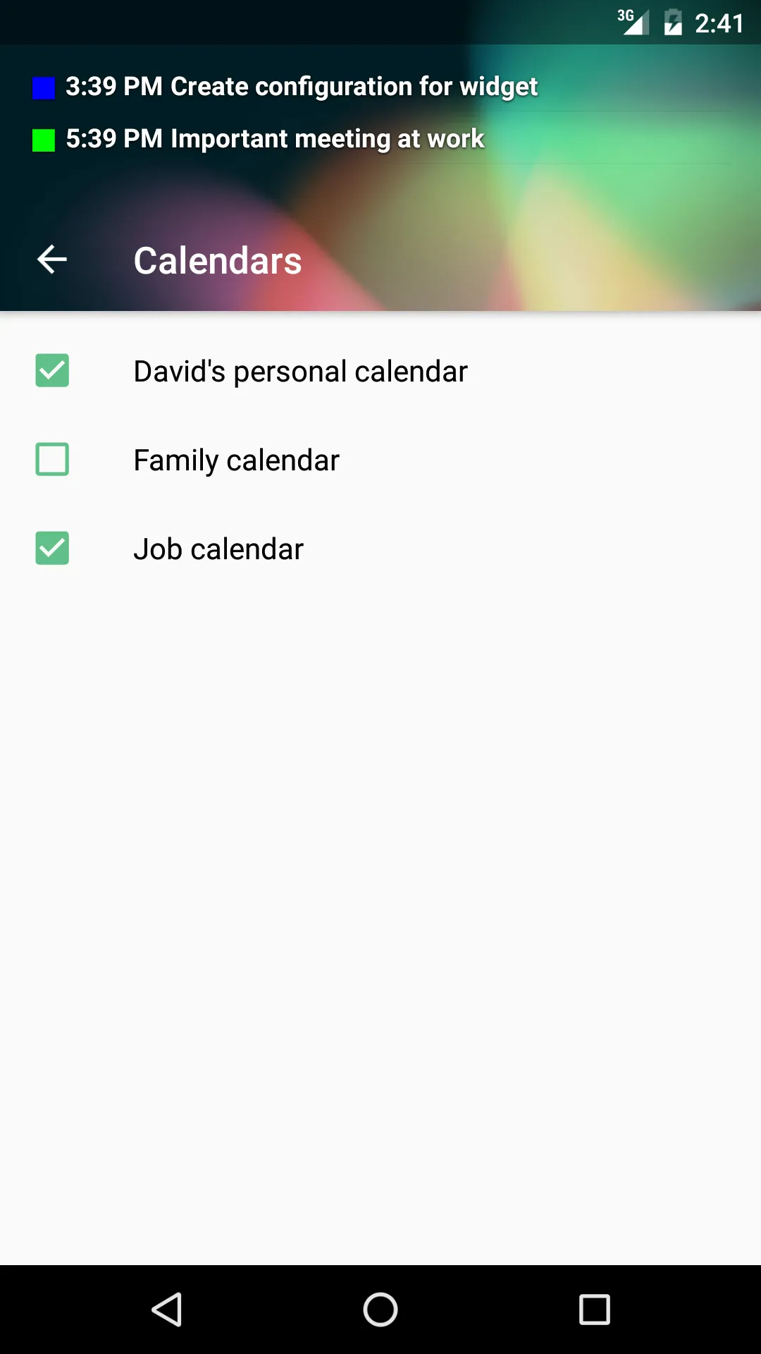 Transparent Calendar Widget | Indus Appstore | Screenshot