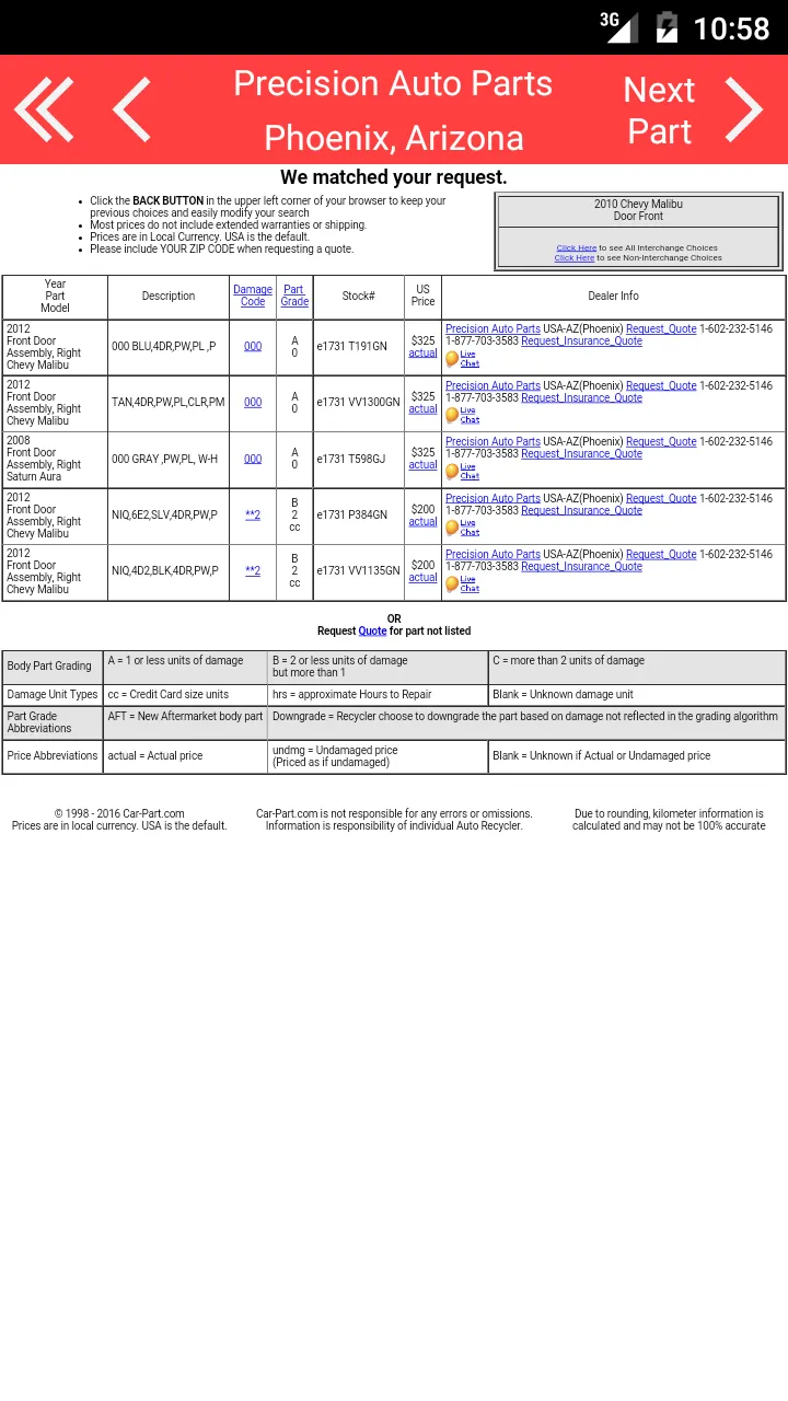 Precision Auto Parts – Phoenix | Indus Appstore | Screenshot