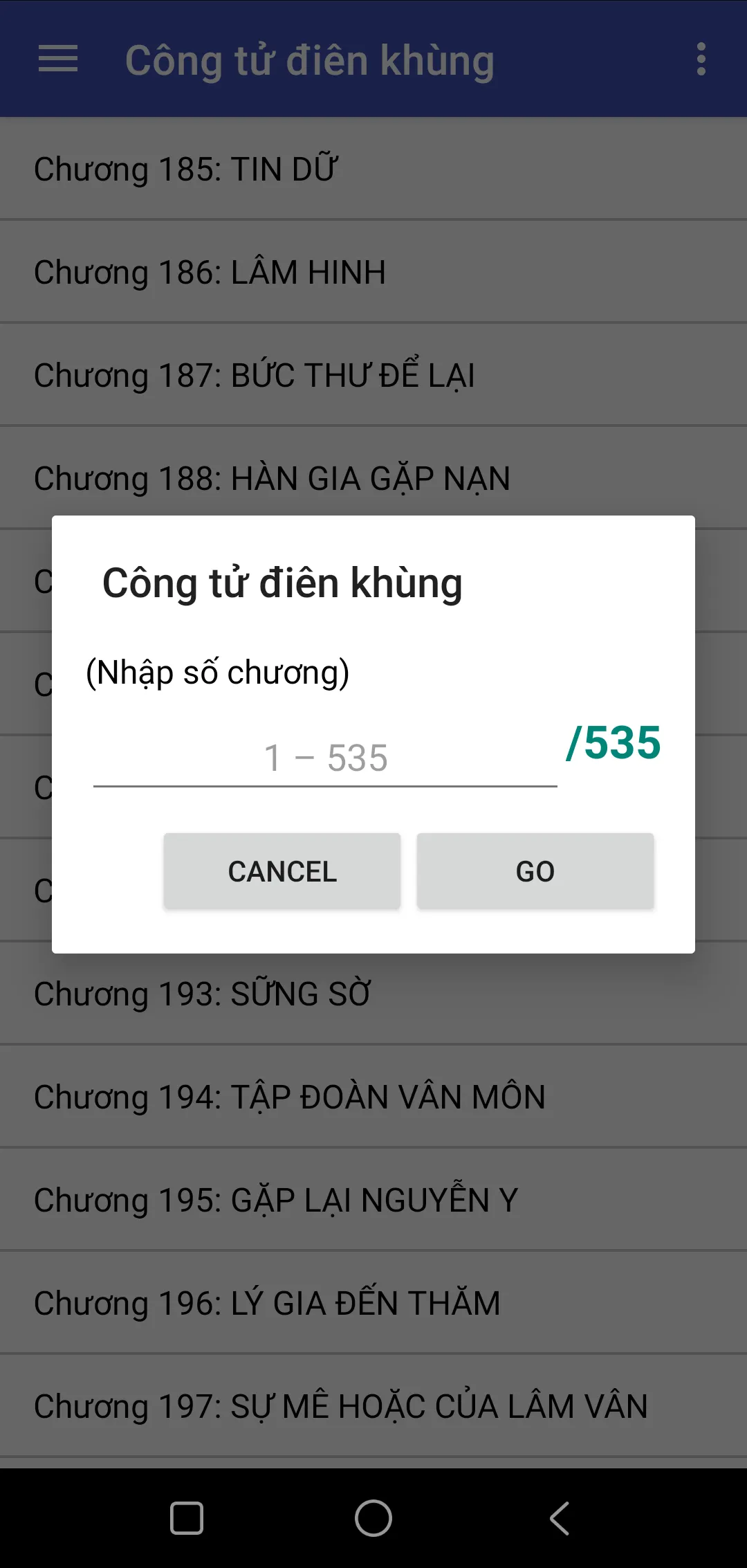 Cong tu dien khung Truyen | Indus Appstore | Screenshot