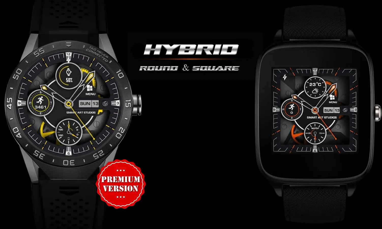 Hybrid 3D Watch Face | Indus Appstore | Screenshot