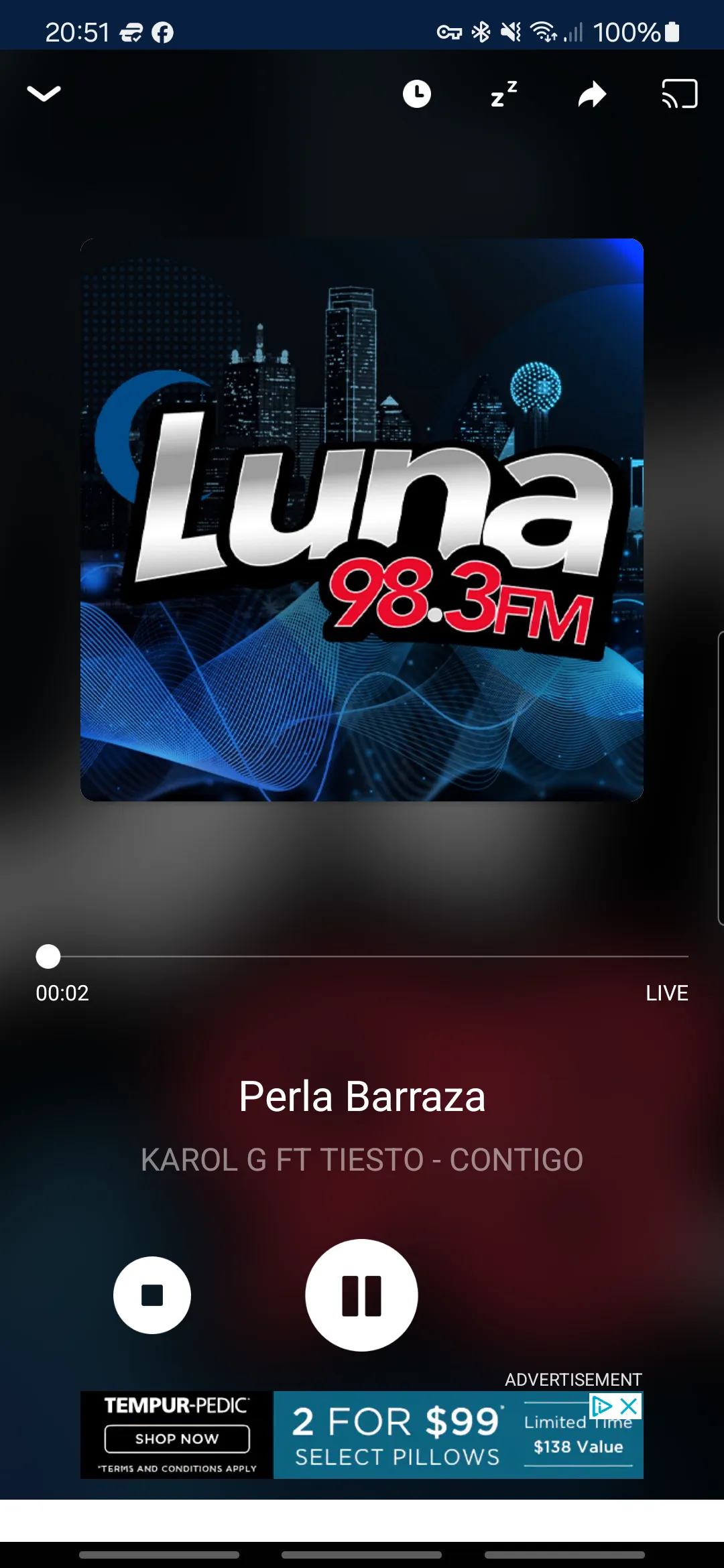 LUNA 98.3 - Dallas | Indus Appstore | Screenshot