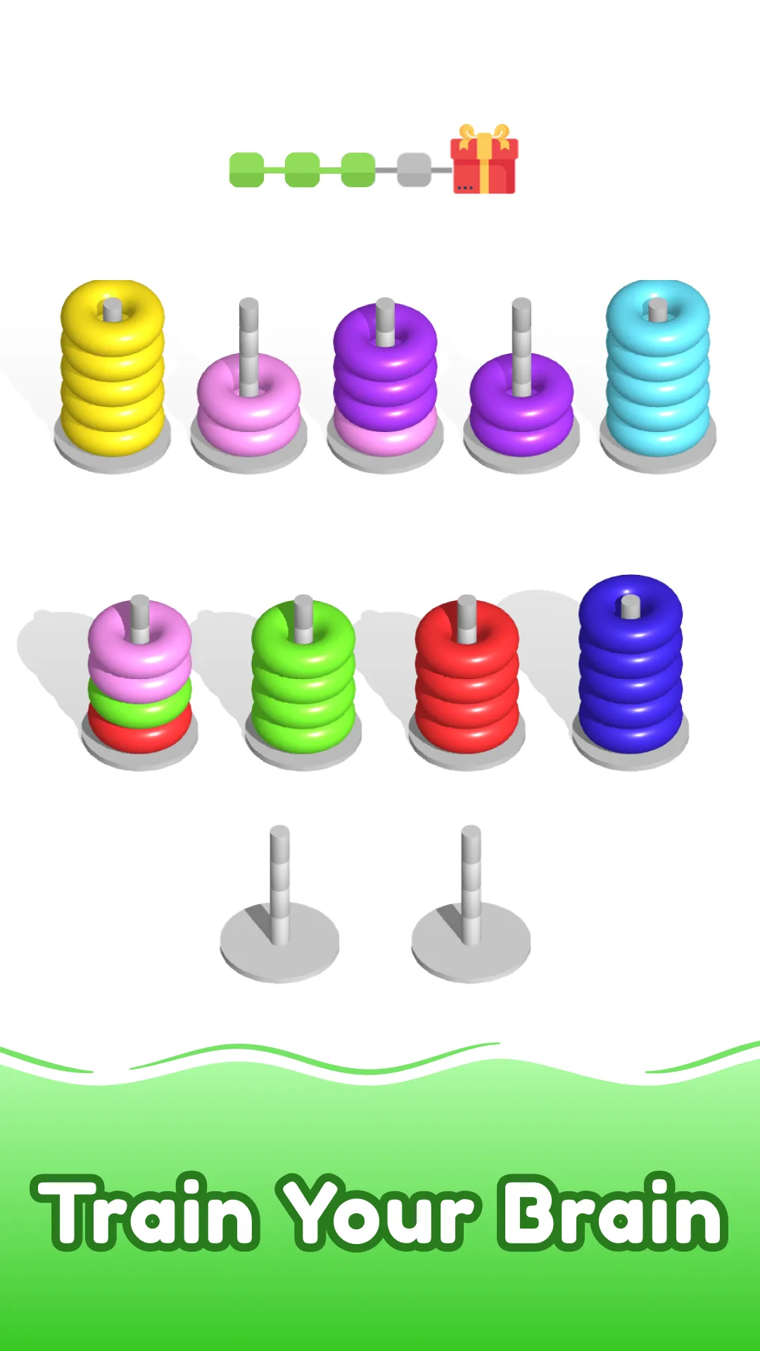 Color Hoop stack: 3D sort game | Indus Appstore | Screenshot