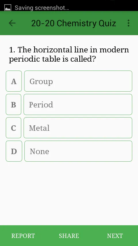 20-20 Chemistry Quizzes | Indus Appstore | Screenshot