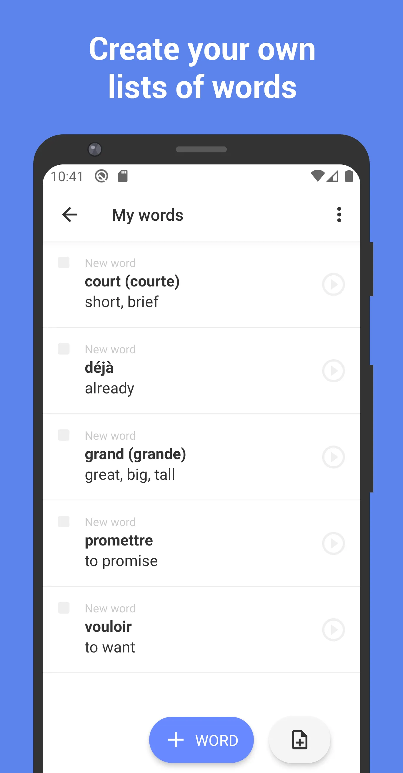 Learn French with flashcards! | Indus Appstore | Screenshot