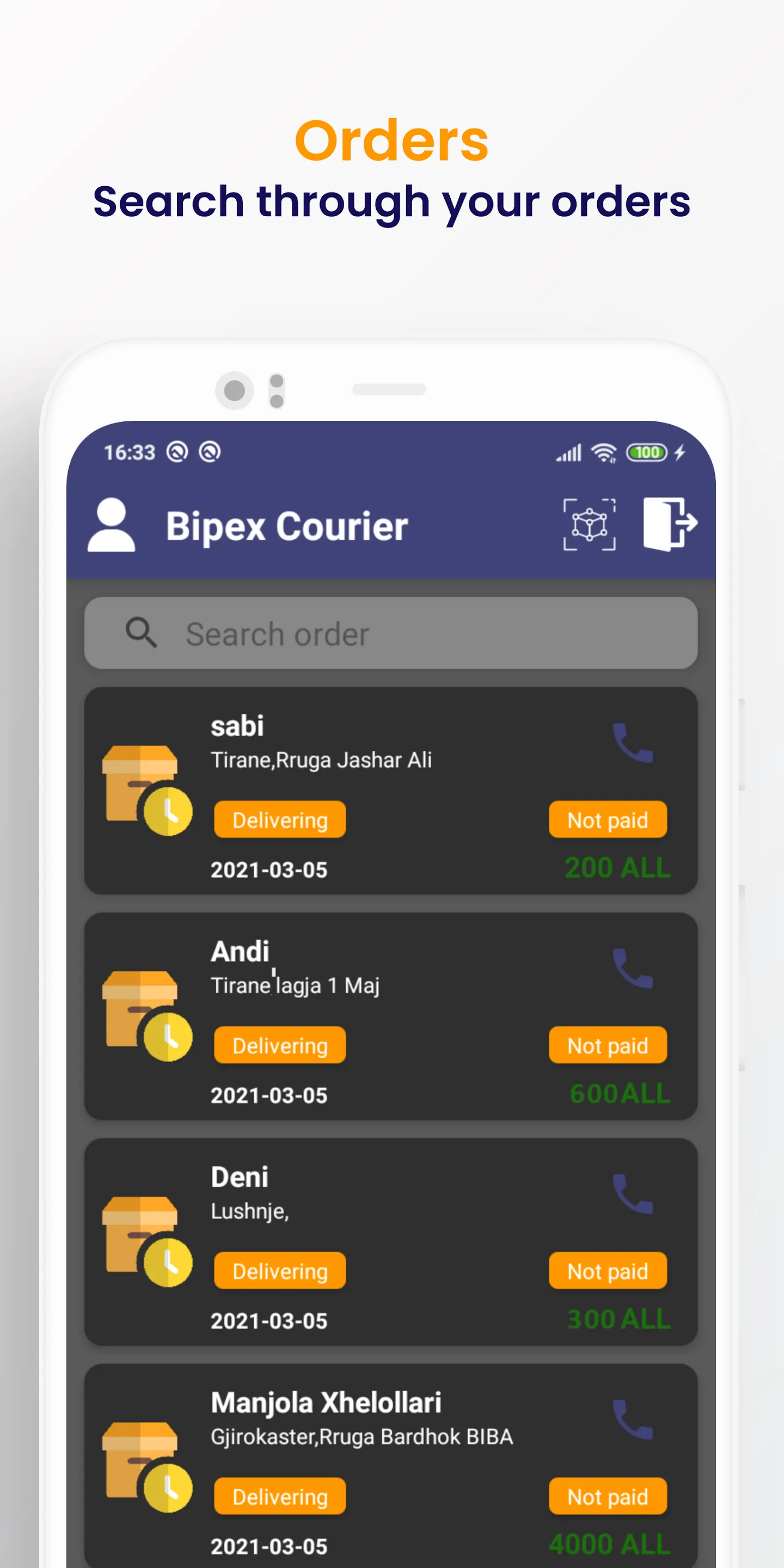 Bipex Courier | Indus Appstore | Screenshot