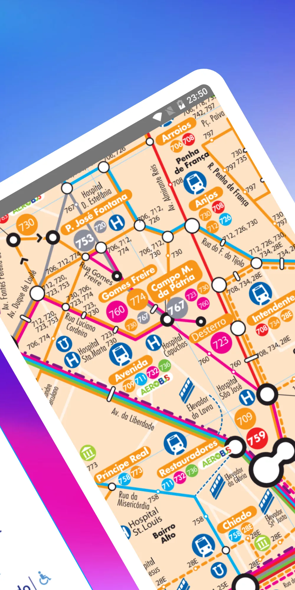 Lisbon Metro Guide and Subway  | Indus Appstore | Screenshot