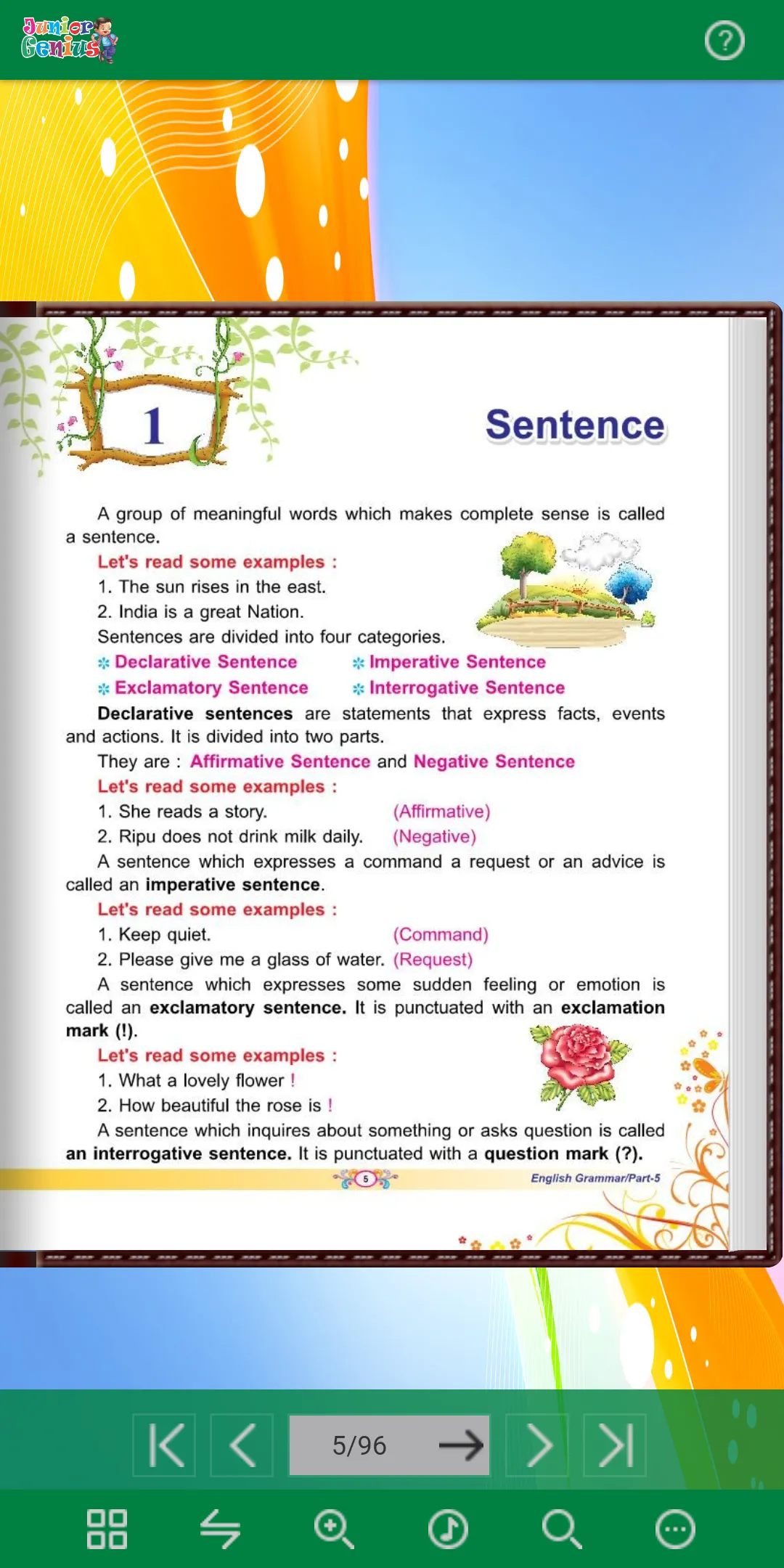 Junior Genius English Grammar  | Indus Appstore | Screenshot