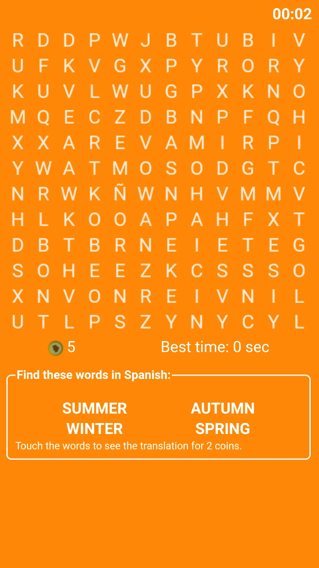 Word Search in Spanish | Indus Appstore | Screenshot