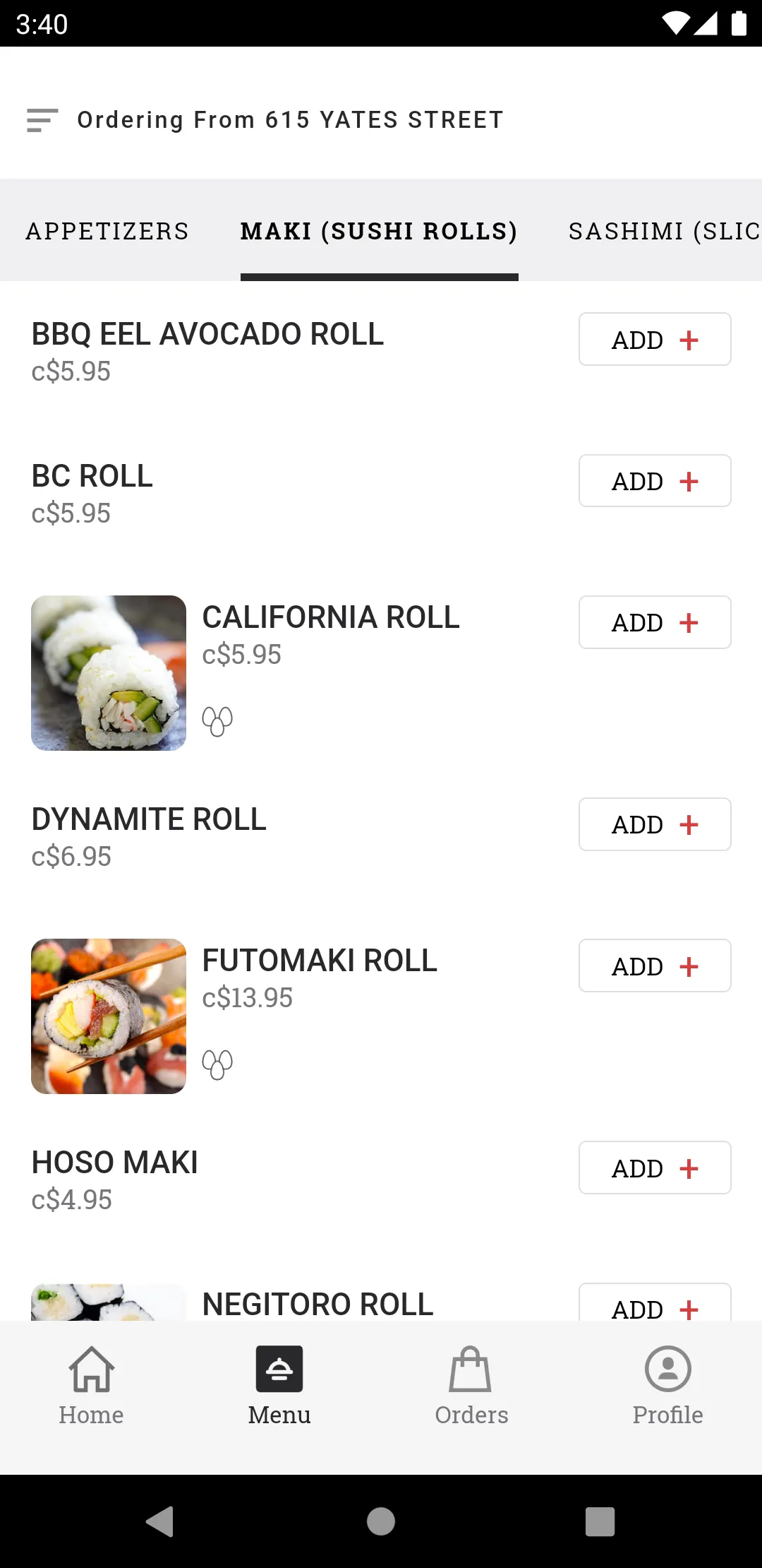 AZUMA SUSHI | Indus Appstore | Screenshot