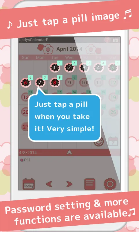 LadysCalendar Pill | Indus Appstore | Screenshot