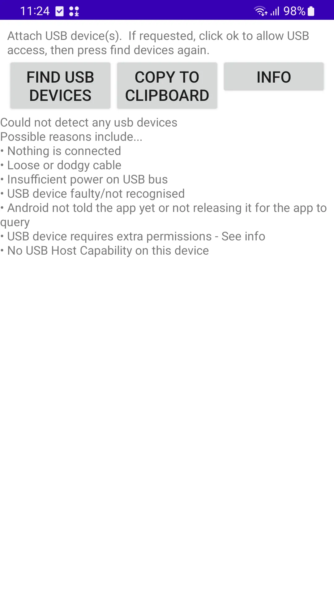 USB Host Test | Indus Appstore | Screenshot