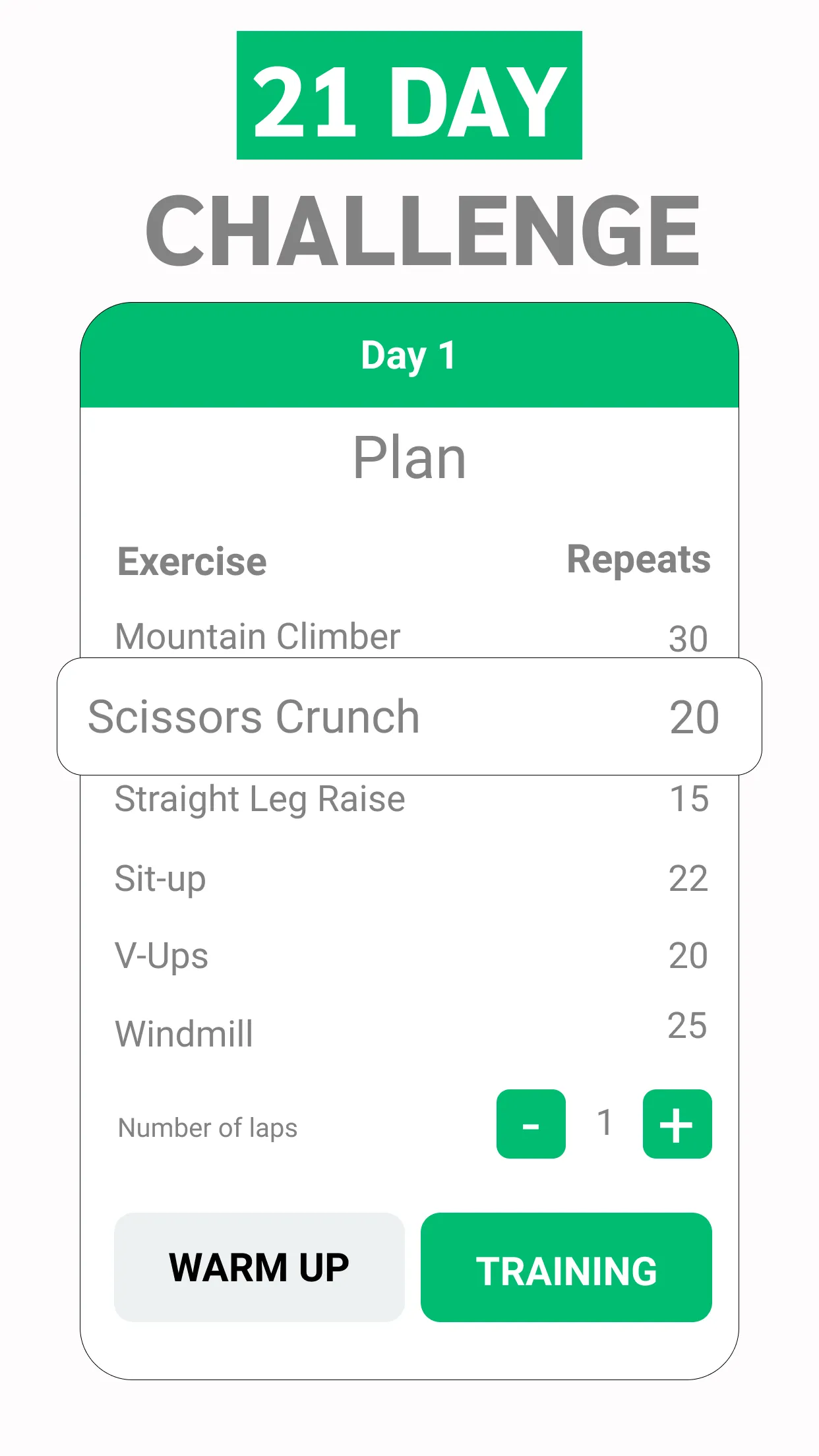 Abs workout: 21 Day Challenge | Indus Appstore | Screenshot