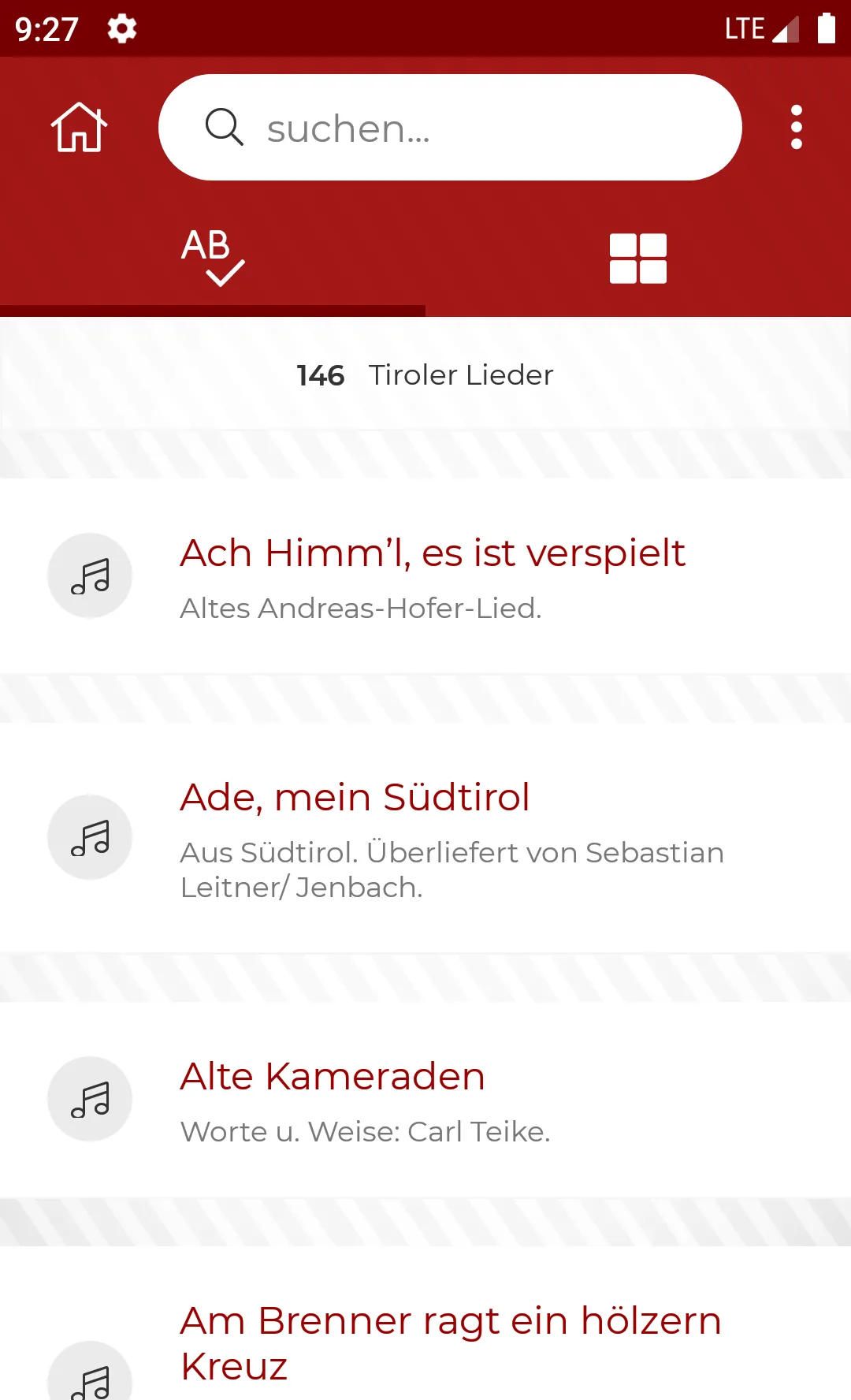 Tiroler Lieder | Indus Appstore | Screenshot