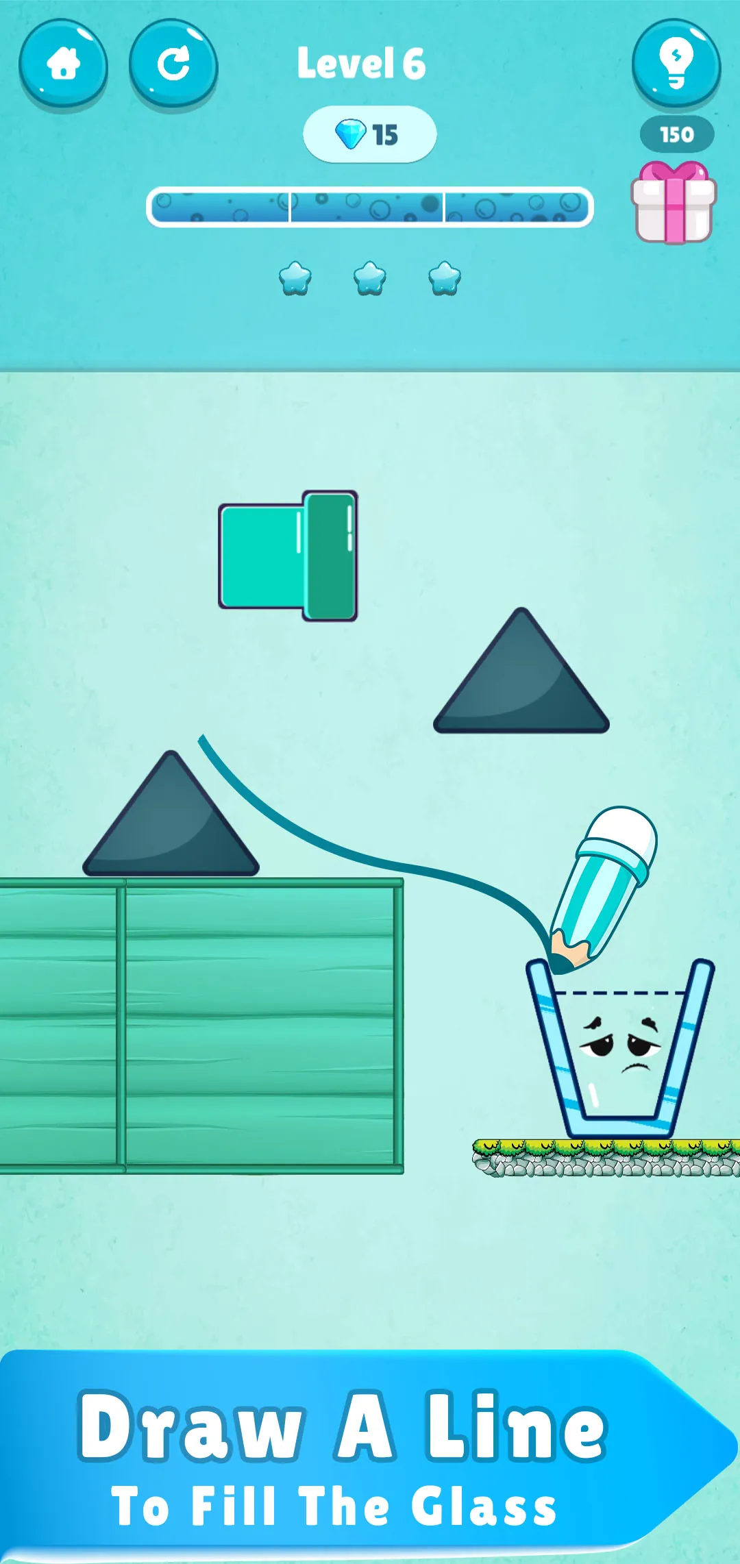 Fill the Glass - Puzzle Game | Indus Appstore | Screenshot