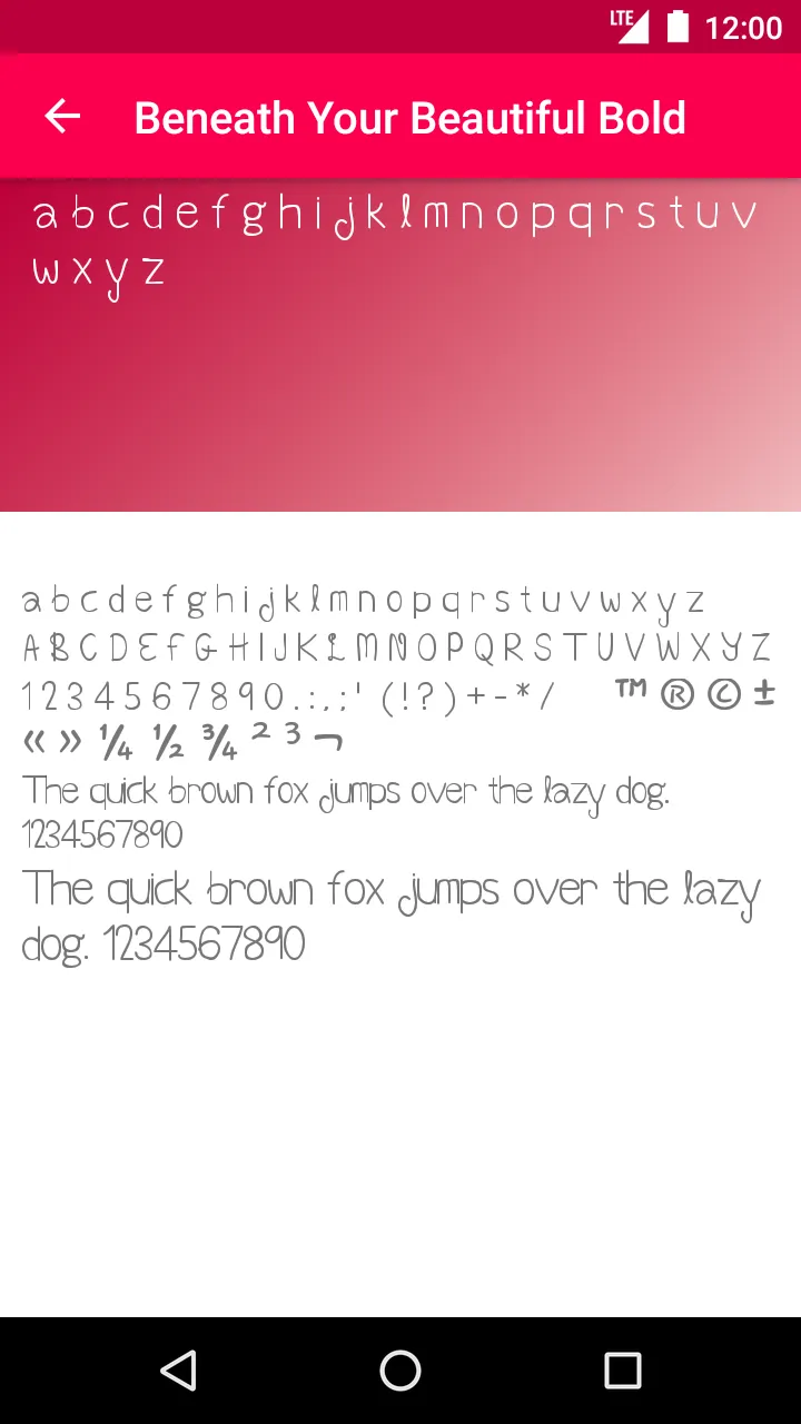 Romance Fonts | Indus Appstore | Screenshot