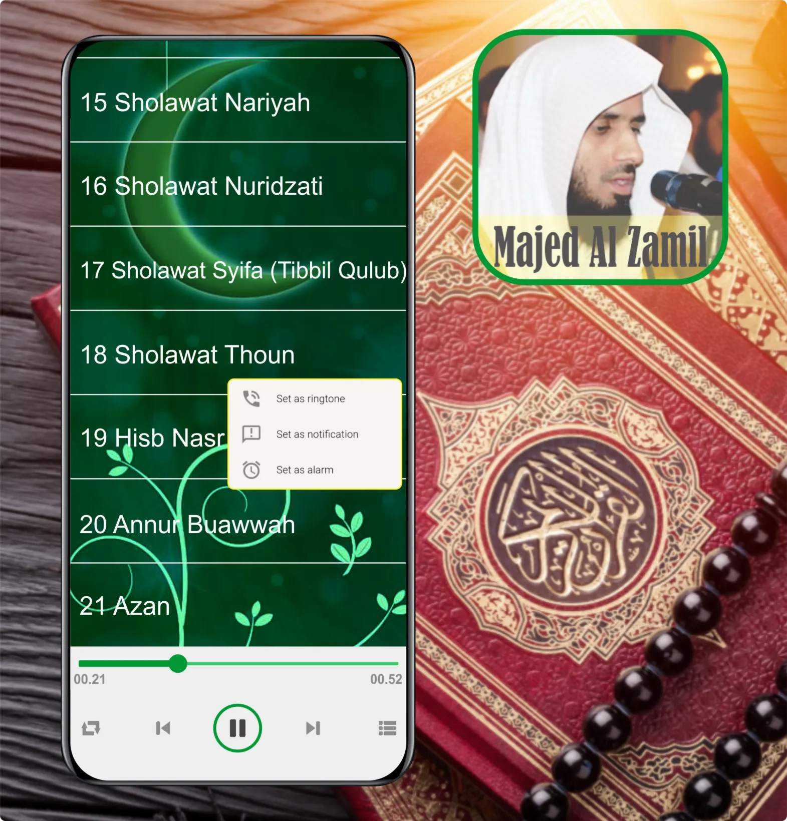 Ruqyah Mp3 : Majed Al Zamil | Indus Appstore | Screenshot