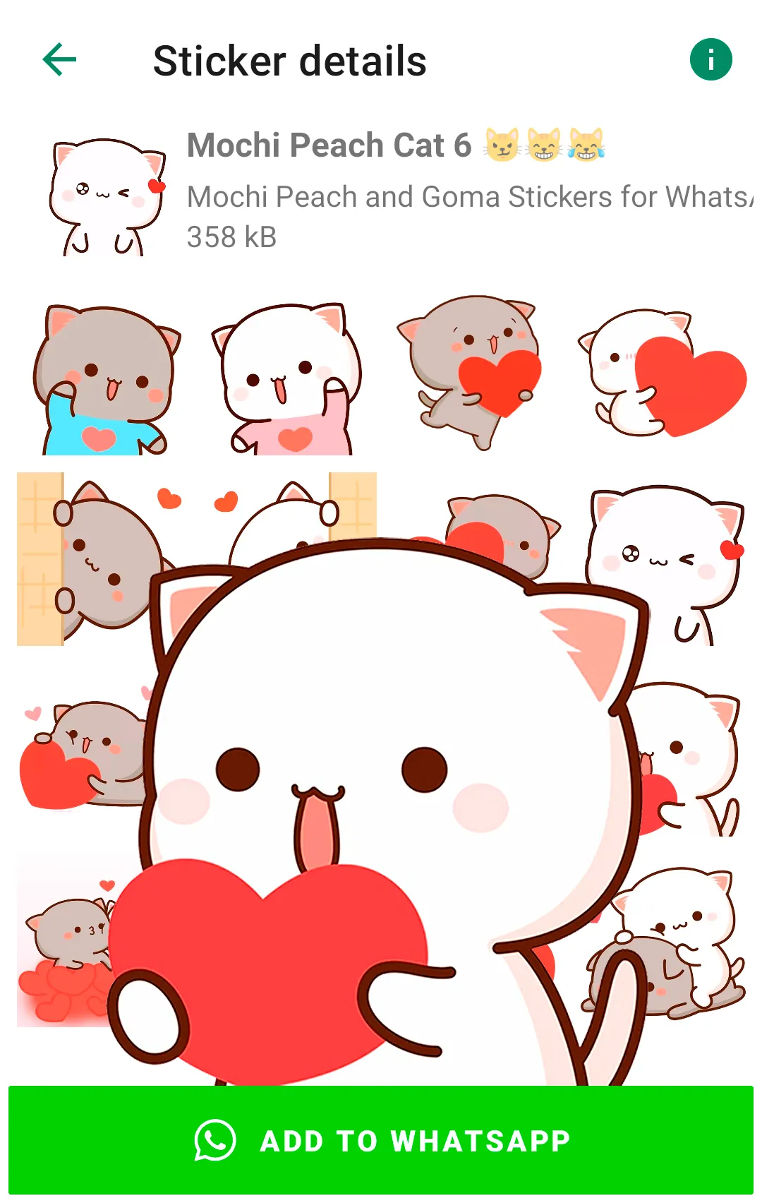 Mochi Cat Stickers WASticker | Indus Appstore | Screenshot