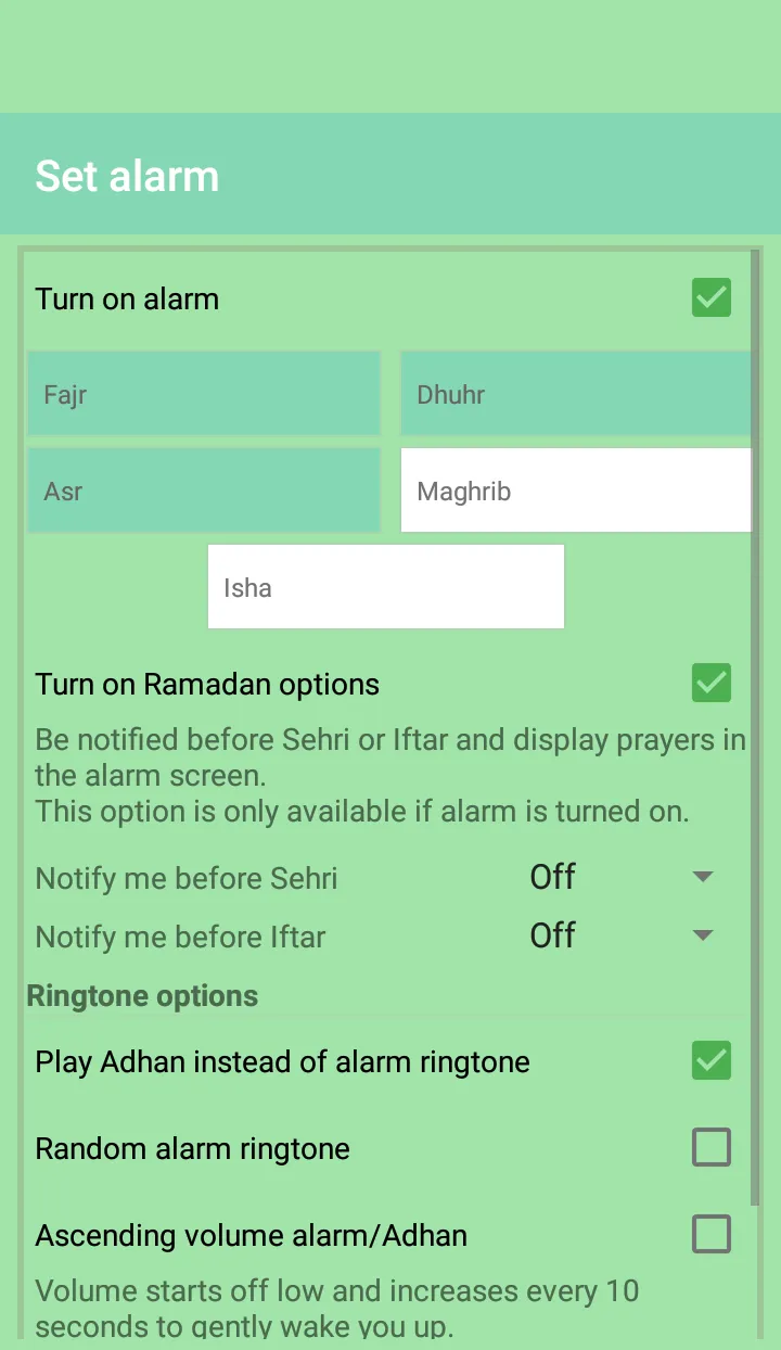 Auto Azan Alarm (Step By Step  | Indus Appstore | Screenshot