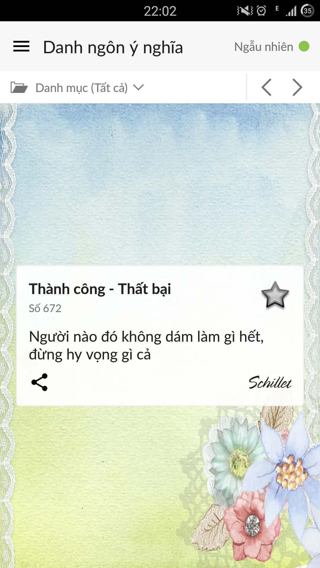 Danh ngôn cuộc sống ý nghĩa | Indus Appstore | Screenshot