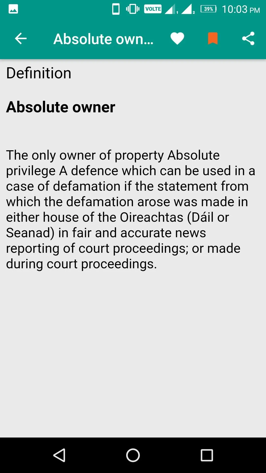 Law Dictionary | Indus Appstore | Screenshot