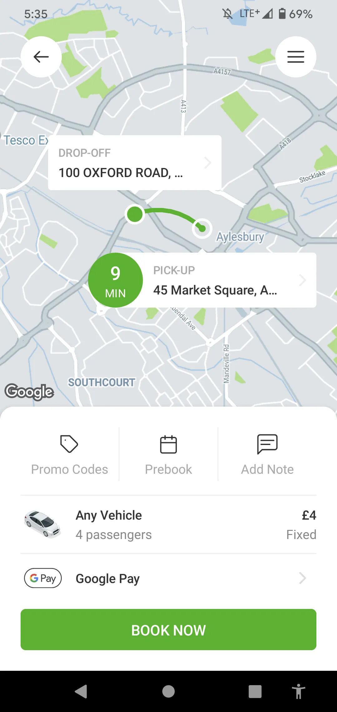 Cabs4U Taxis Aylesbury | Indus Appstore | Screenshot