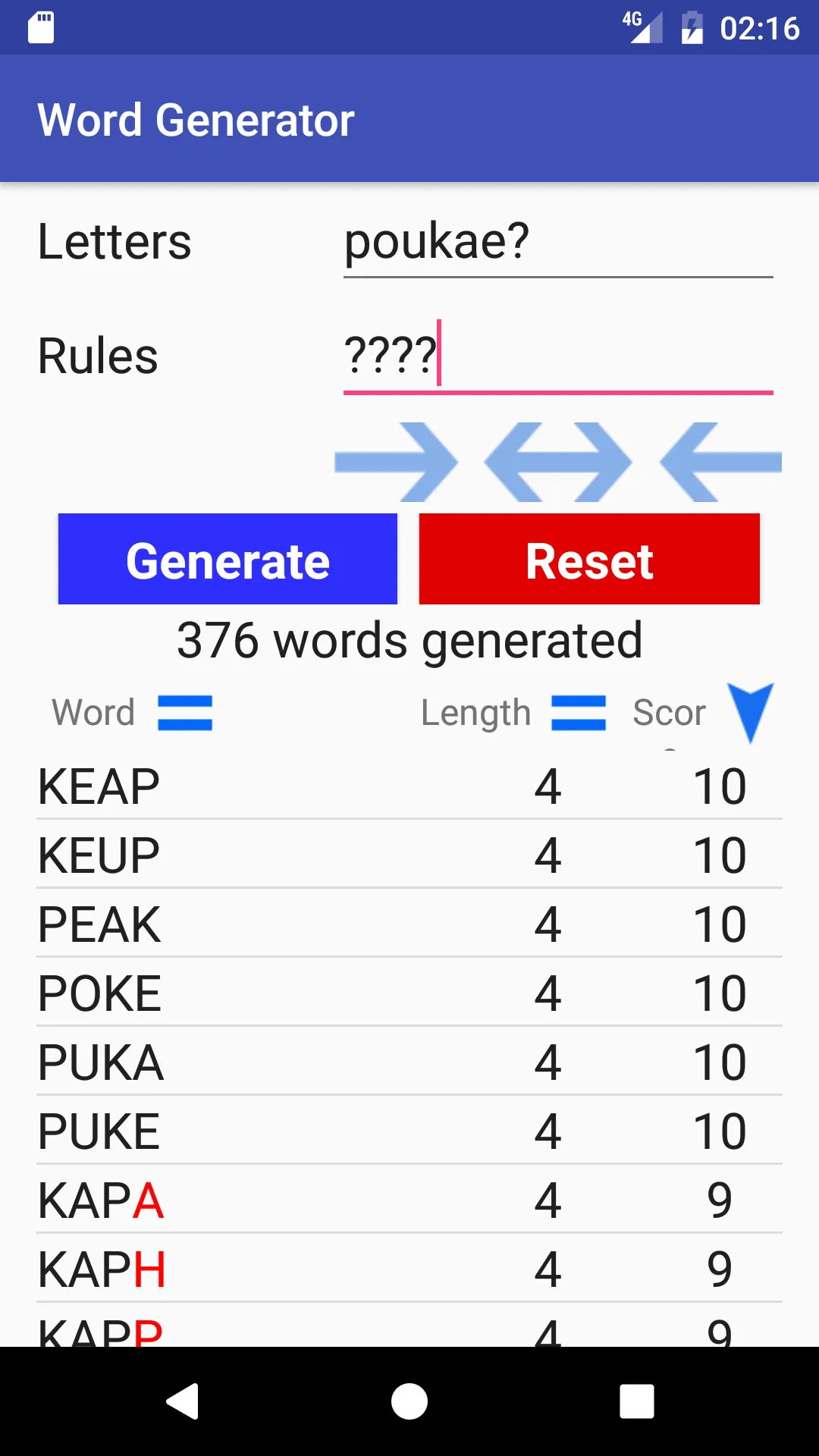 Word Generator Check Scrabble | Indus Appstore | Screenshot