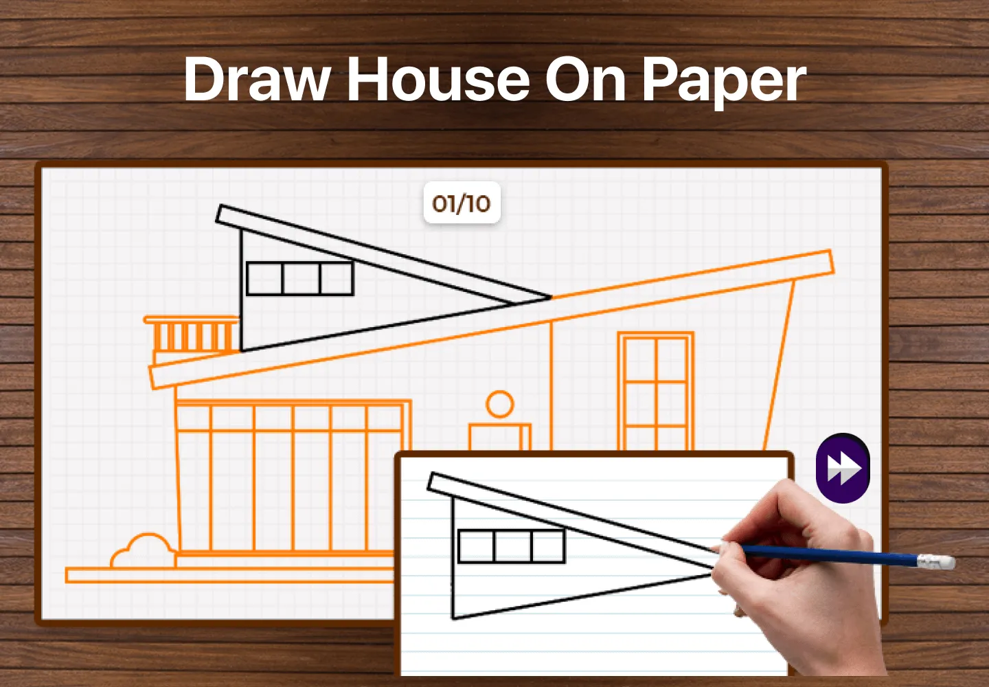 House Draw Step By Step | Indus Appstore | Screenshot