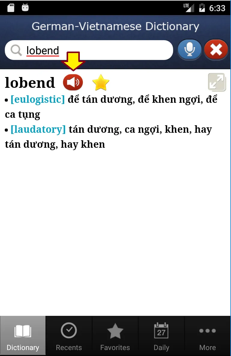 German-Vietnamese Dictionary | Indus Appstore | Screenshot