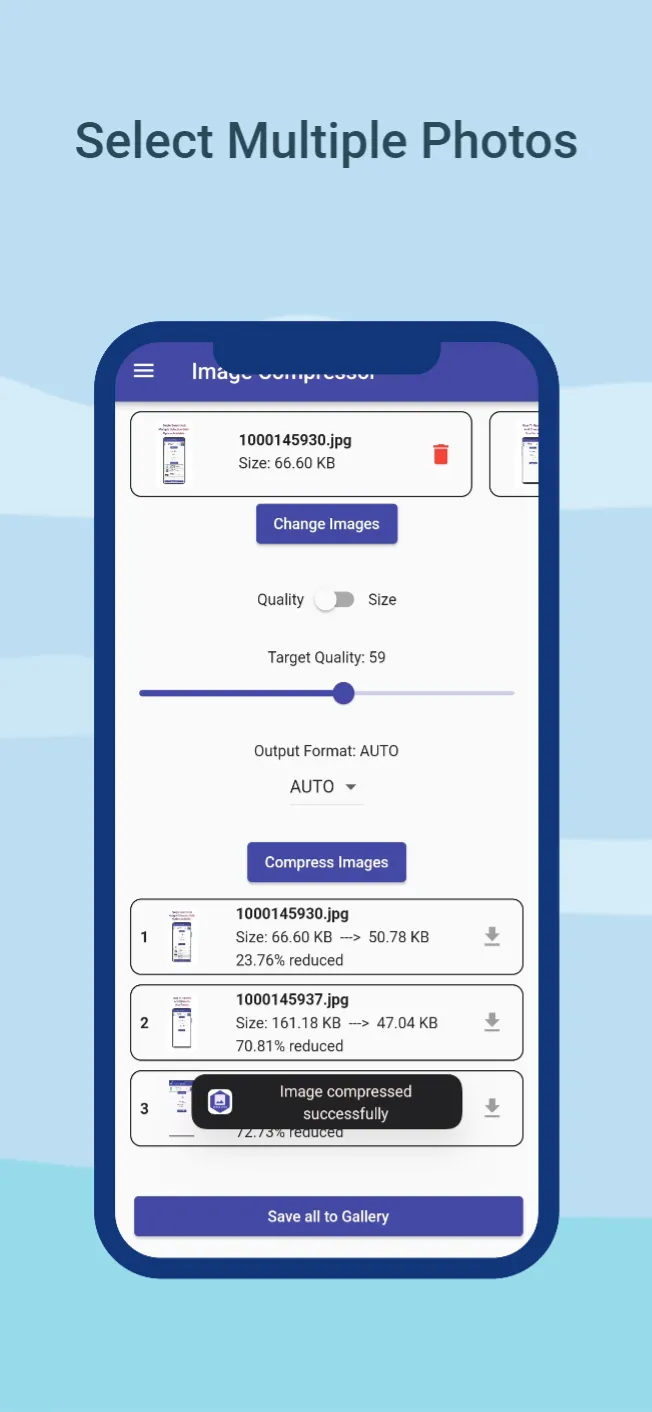 Image compressor size mb - kb | Indus Appstore | Screenshot