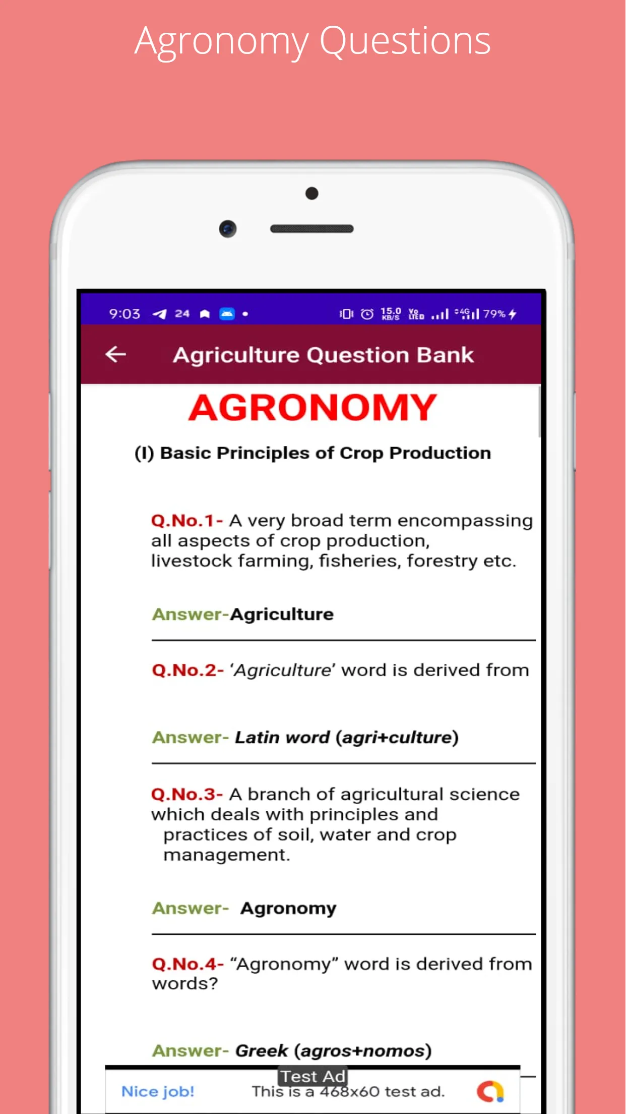 Agri Question Bank | Indus Appstore | Screenshot