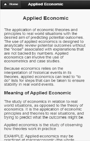 Applied Economics | Indus Appstore | Screenshot