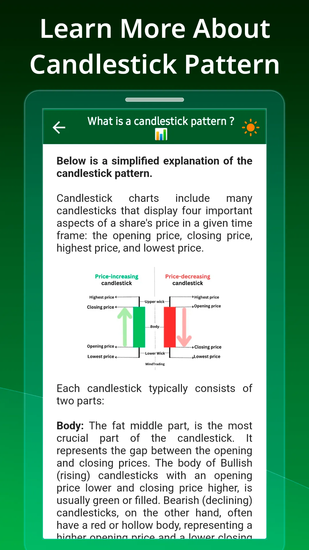 Japanese candlestick pattern | Indus Appstore | Screenshot