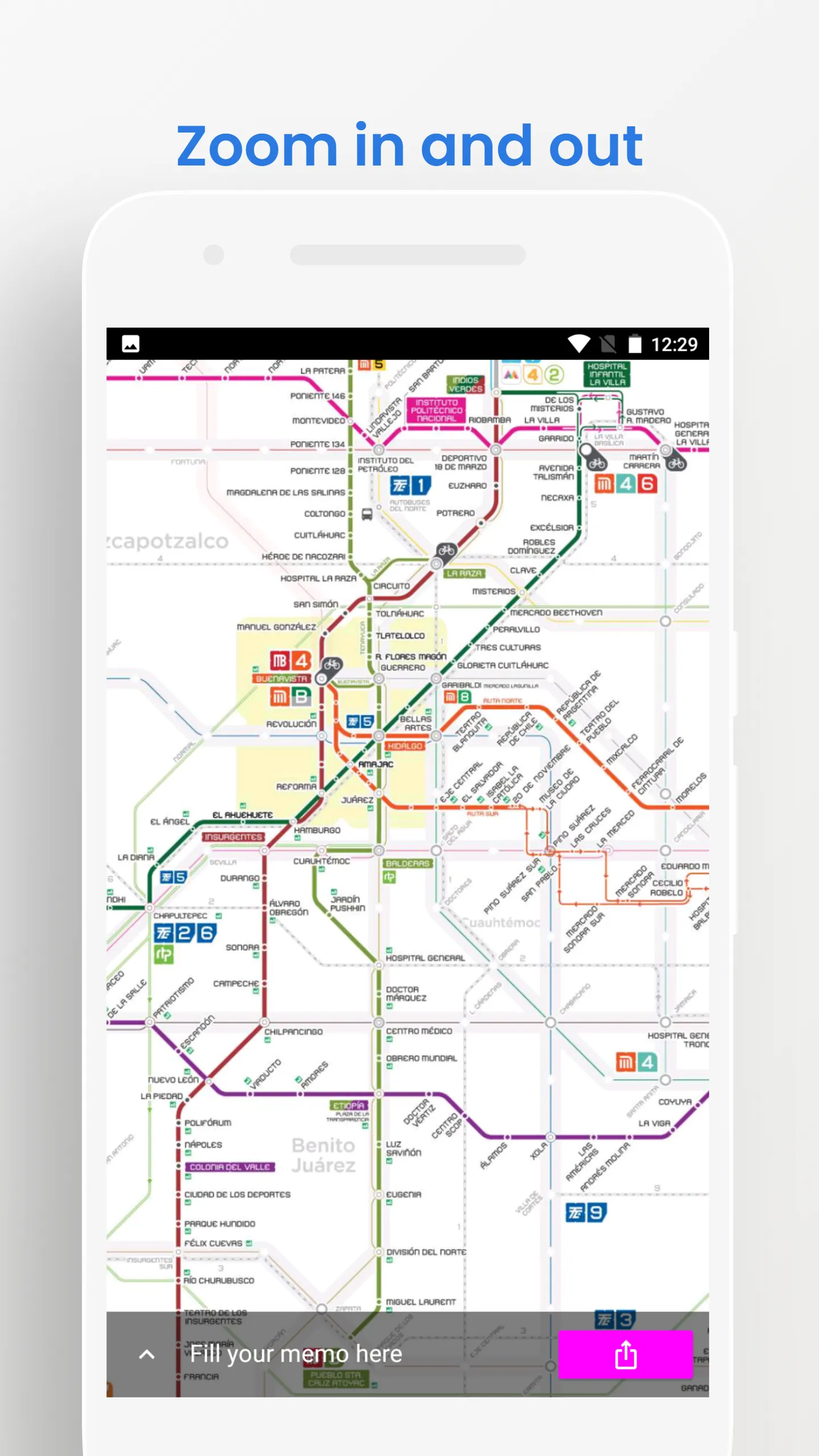 Mexico City Metro Bus Map | Indus Appstore | Screenshot