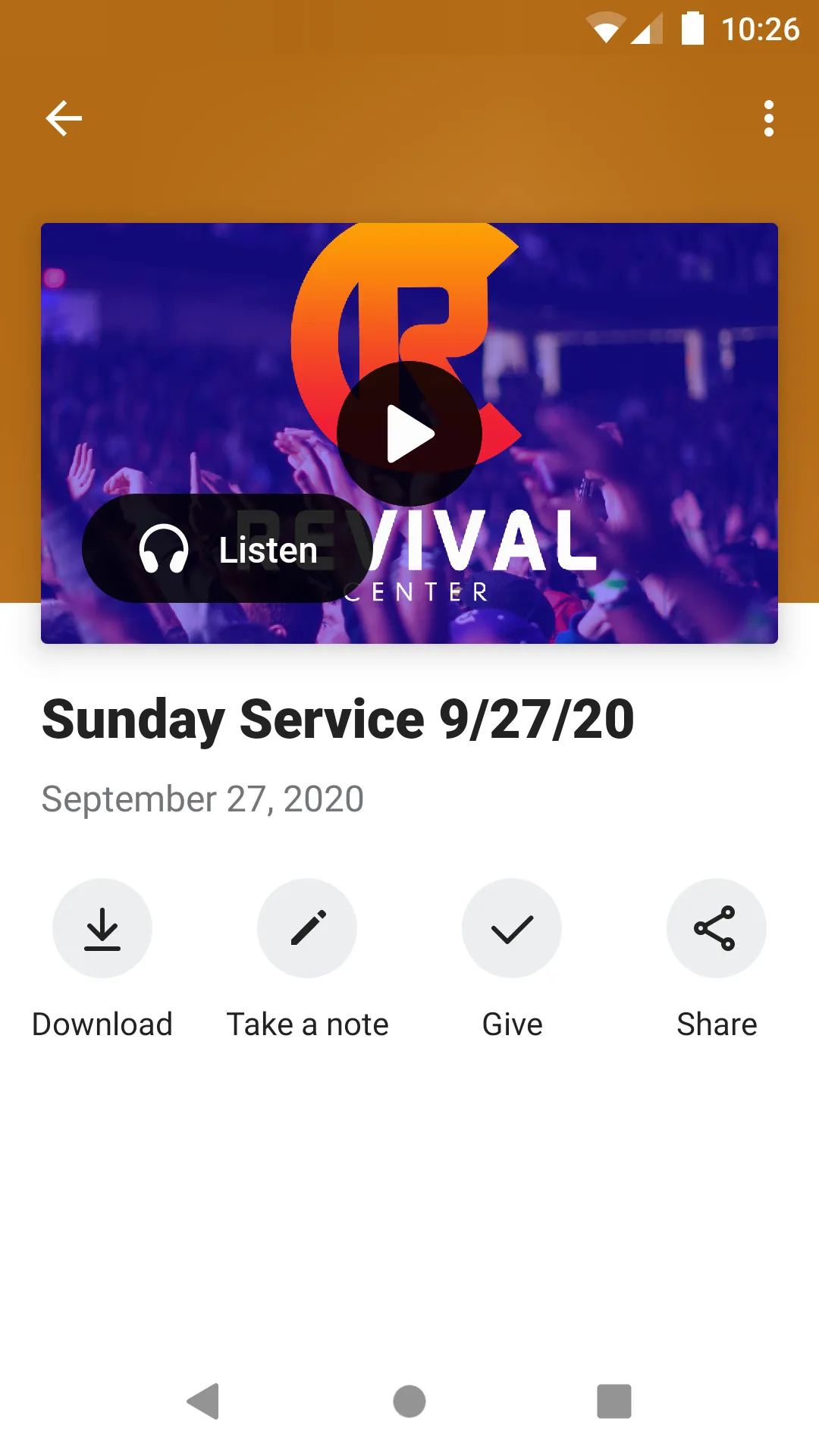 Revival Center Va Beach | Indus Appstore | Screenshot