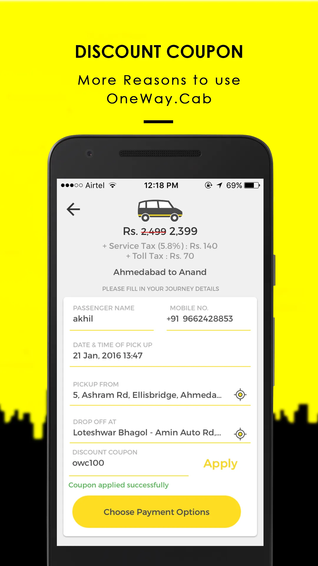 One Way Cab | Indus Appstore | Screenshot
