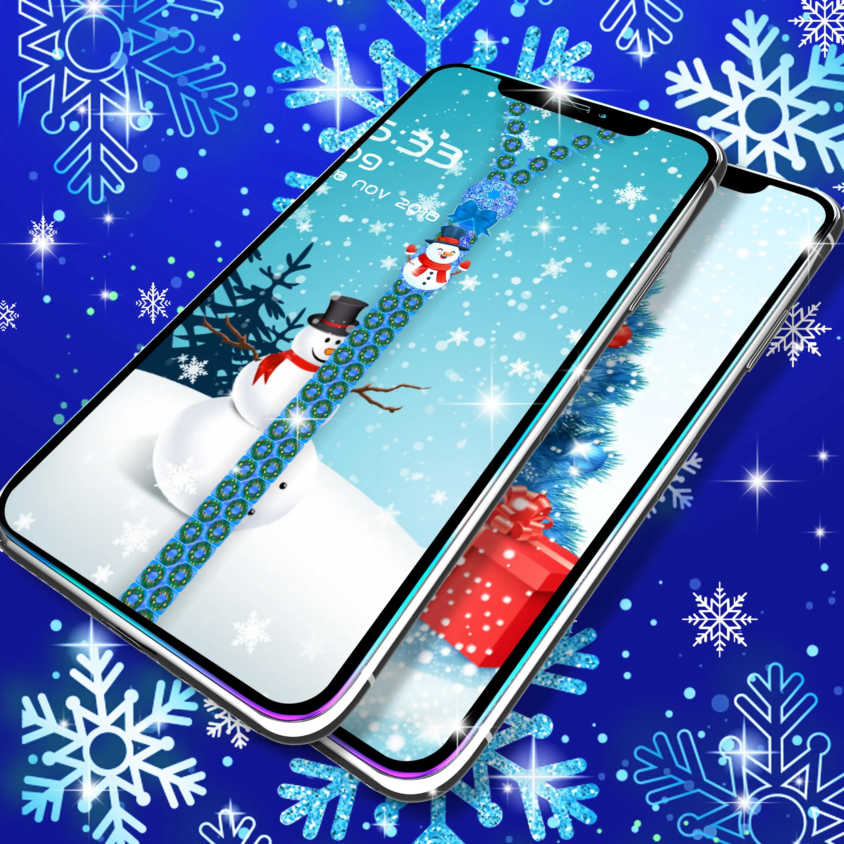 Winter snow lock screen | Indus Appstore | Screenshot