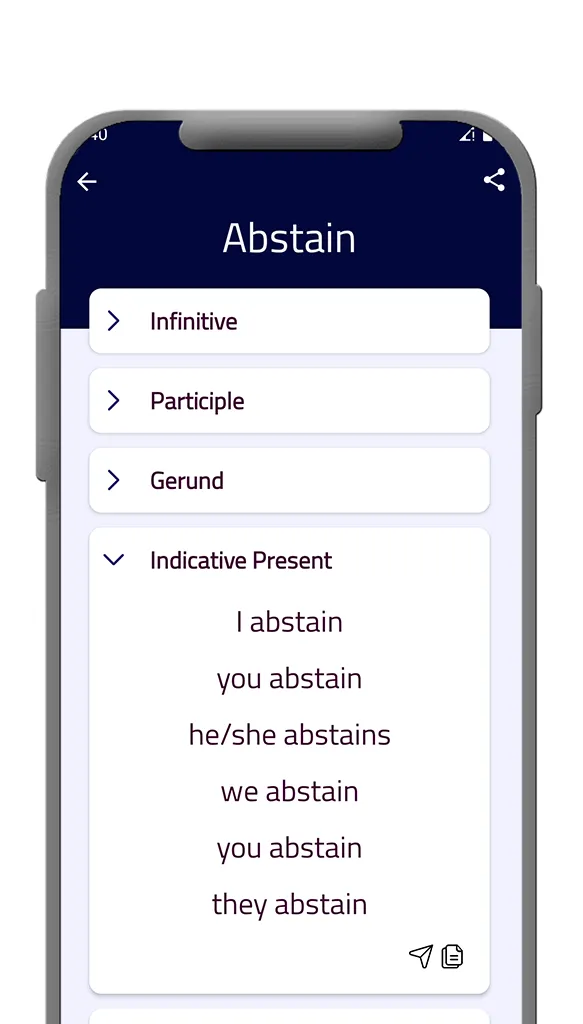 English Verb Conjugator | Indus Appstore | Screenshot