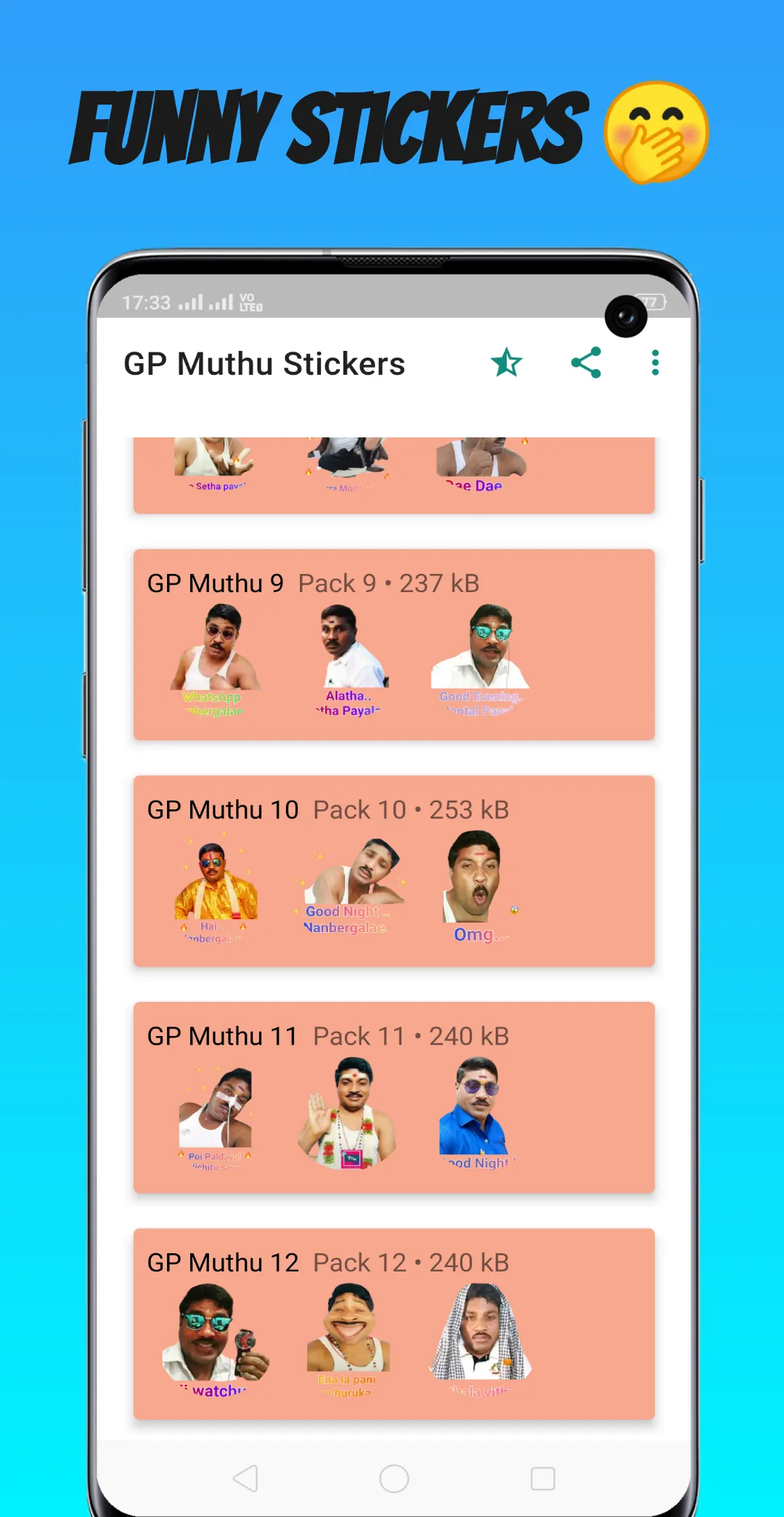 Gp Muthu - Comedy Stickers | Indus Appstore | Screenshot