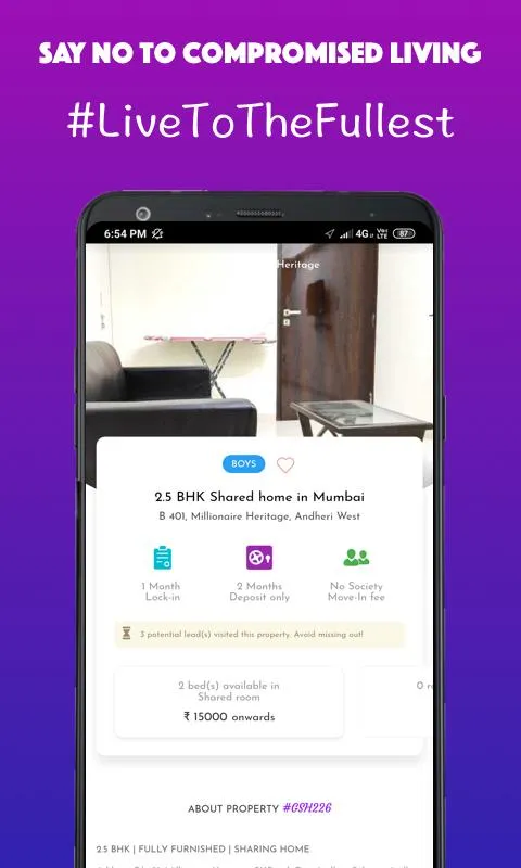 GetSetHome-Rent a PG/Bed/House | Indus Appstore | Screenshot